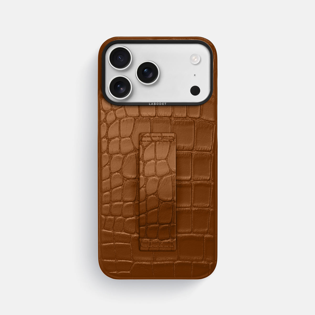 Finger Case For iPhone 17 Pro Max In Alligator -1 | Honey-Black