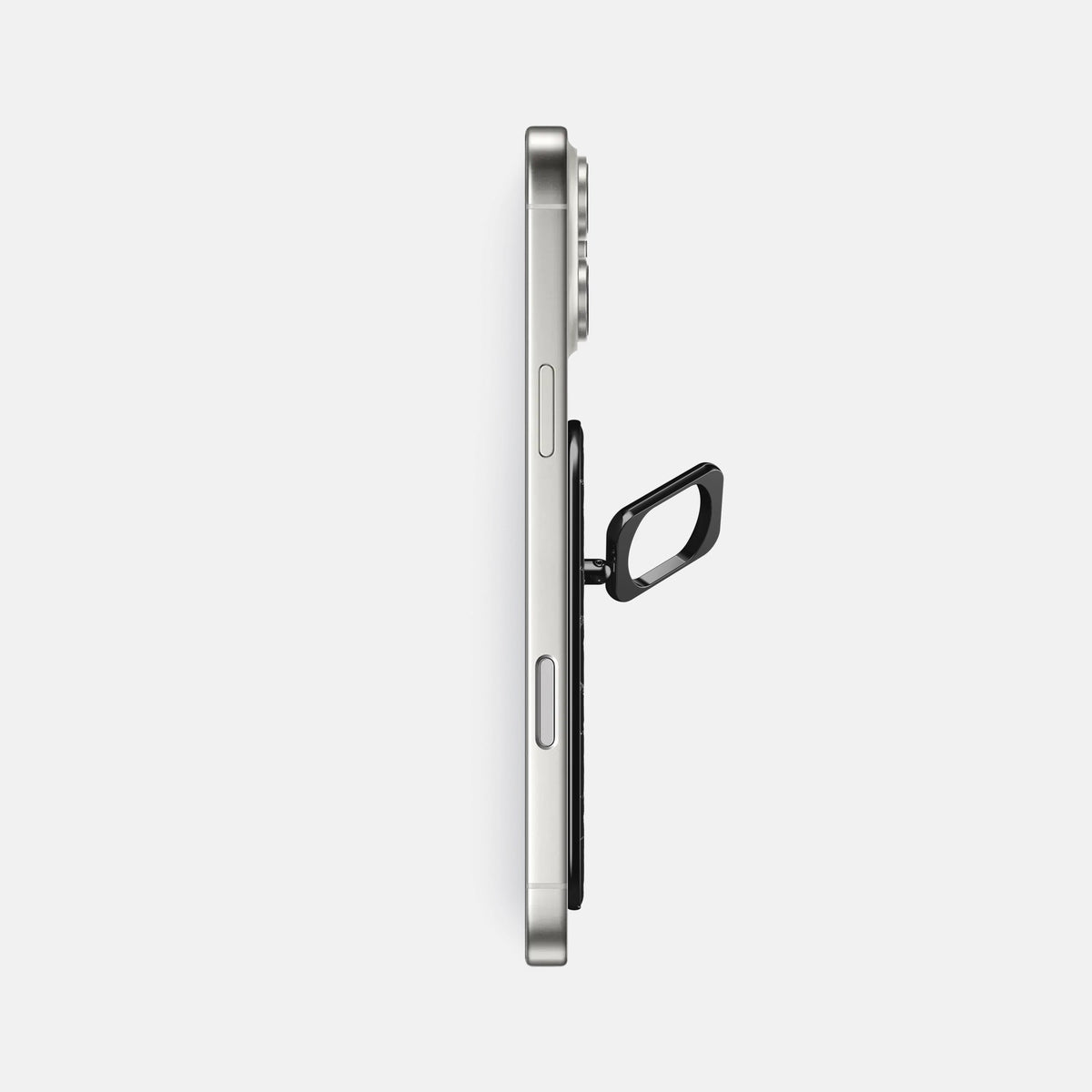 MagSafe Ring For iPhone 18 Pro Max In Shiny Alligator -3 | Black-Black
