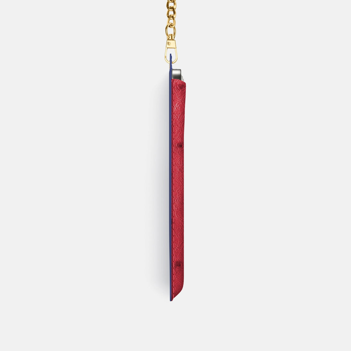 Crossbody Bag For iPhone 18 Pro In Ostrich -4 | Red-Gold