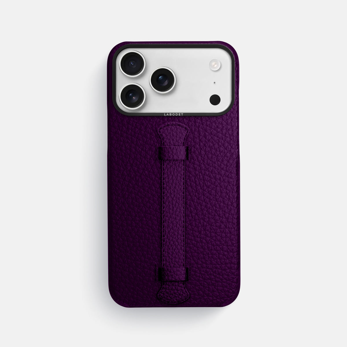 Center Handle For iPhone 17 Pro Max In Calf -1 | Violet-Black