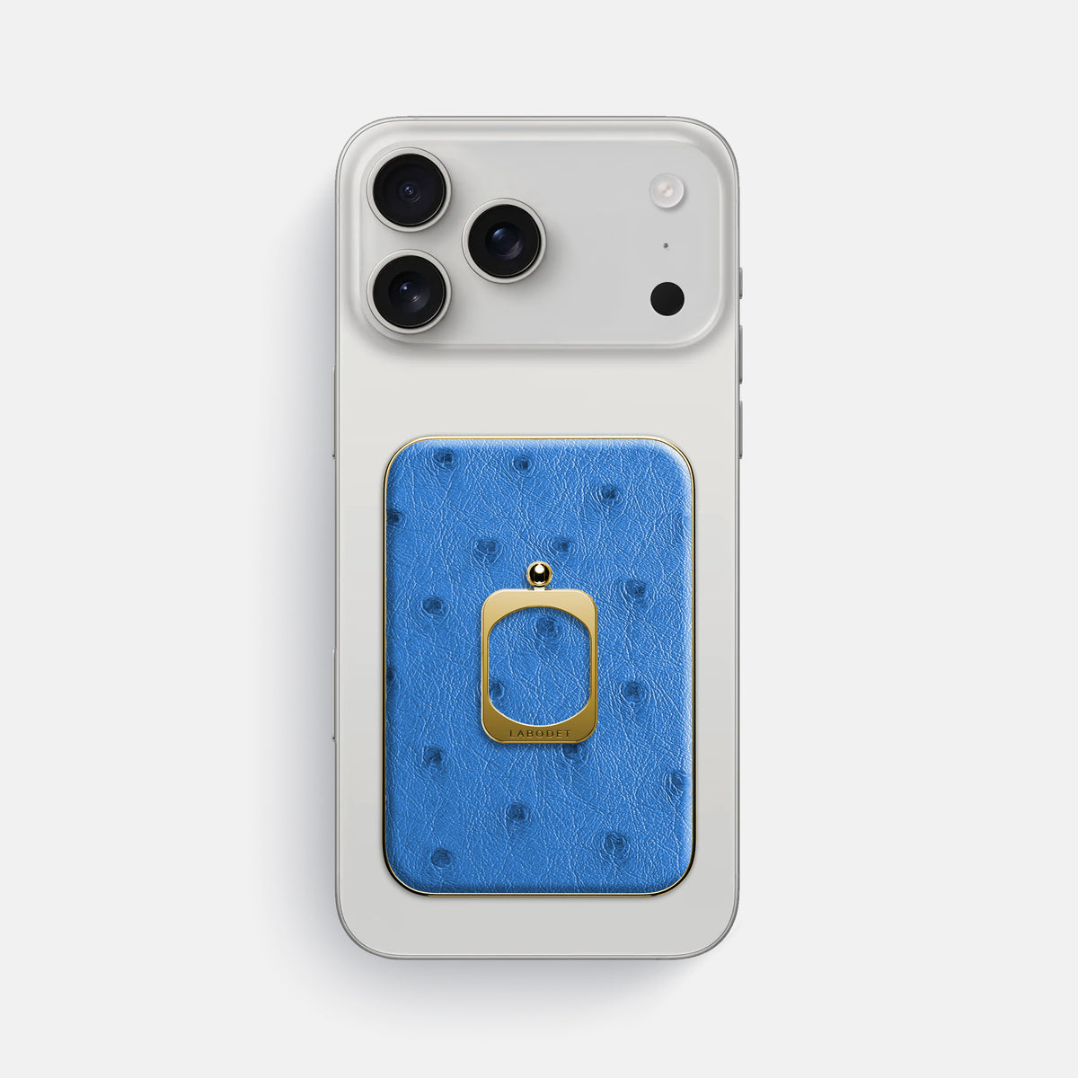 MagSafe Ring For iPhone 17 Pro Max In Ostrich -2 | Royal-Blue-Gold
