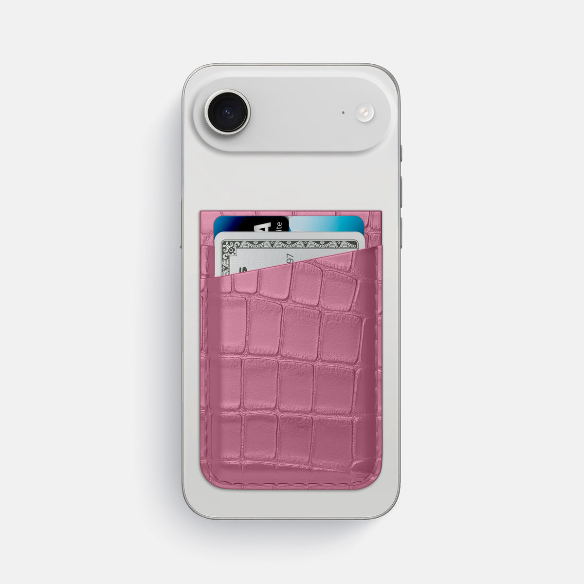 MagSafe Wallet For iPhone 17 Air In Alligator -1 | Pink-Lagoon