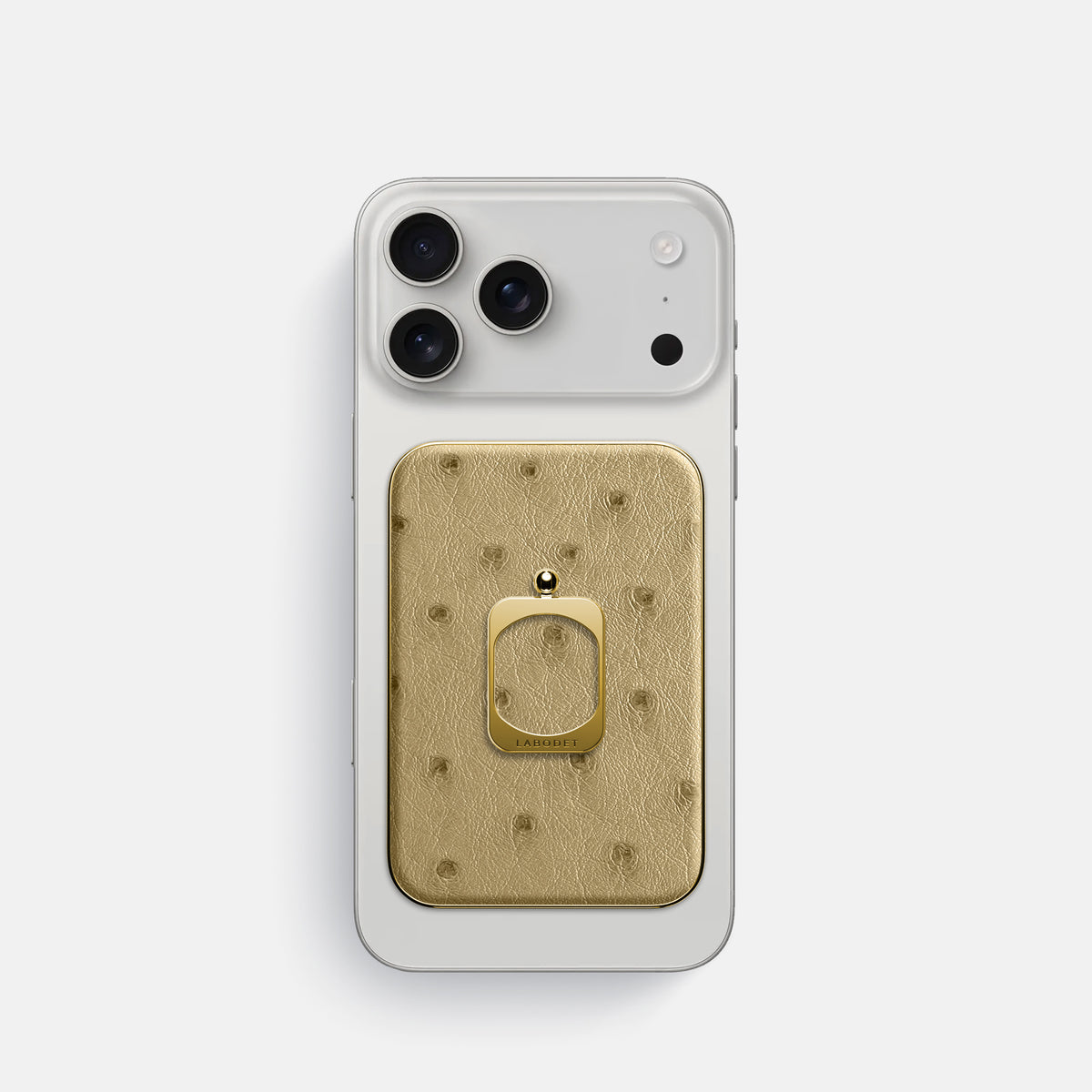 MagSafe Ring For iPhone 17 Pro In Ostrich -2 | Desert-Sand-Gold