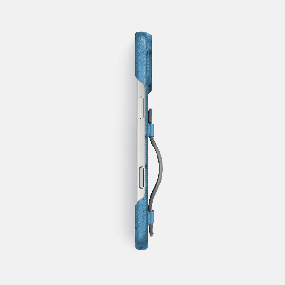 Handle Case Coloré For iPhone 18 Pro Max In Ostrich -3 | Blue-Jeans-Steel