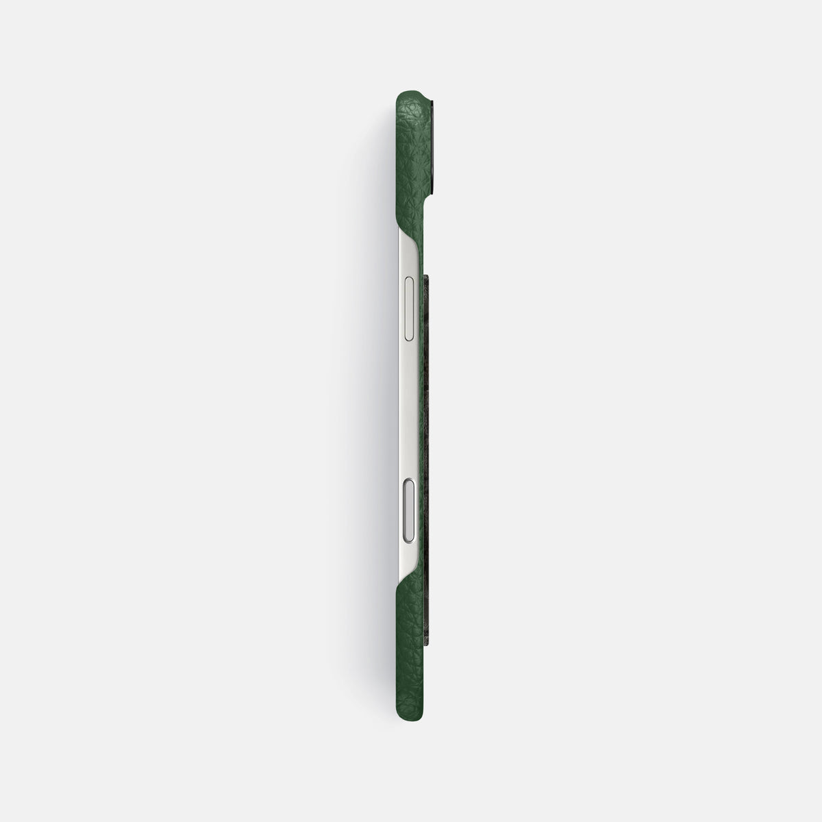 Classic Case With Carbon Dragon For iPhone 17 Air In Calf -3 | Dark-Green-Black