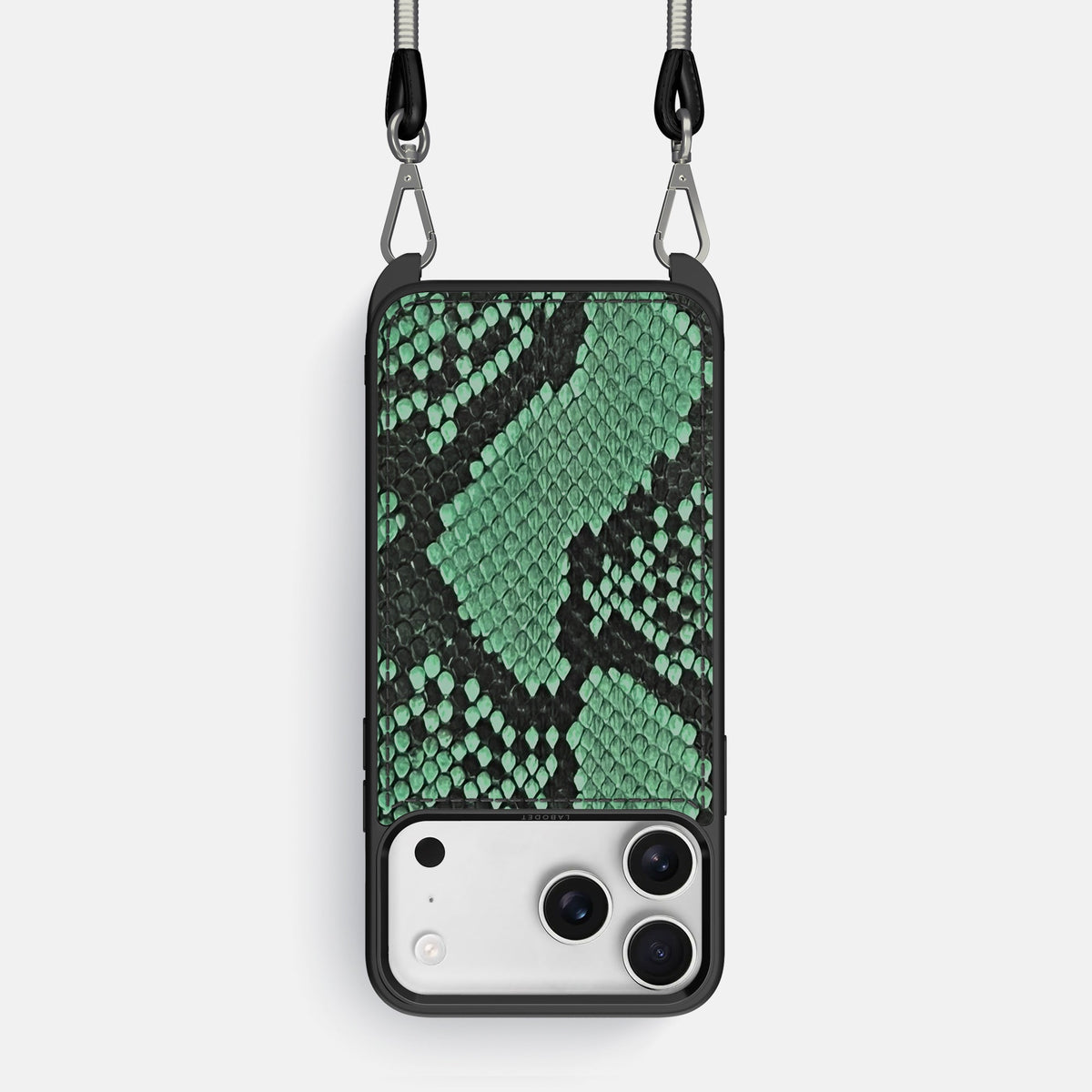 Crossbody Sport Case For iPhone 18 Pro In Deluxe Python -1 | Forest-Green