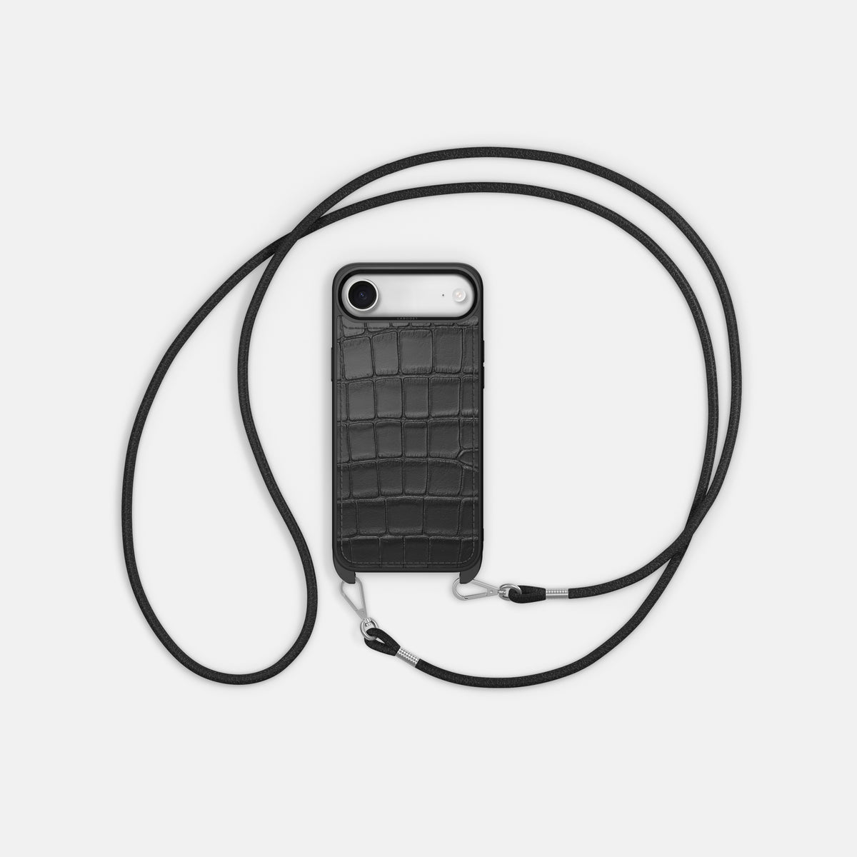 Crossbody Sport Case For iPhone 17 Air In Alligator -5 | Grey