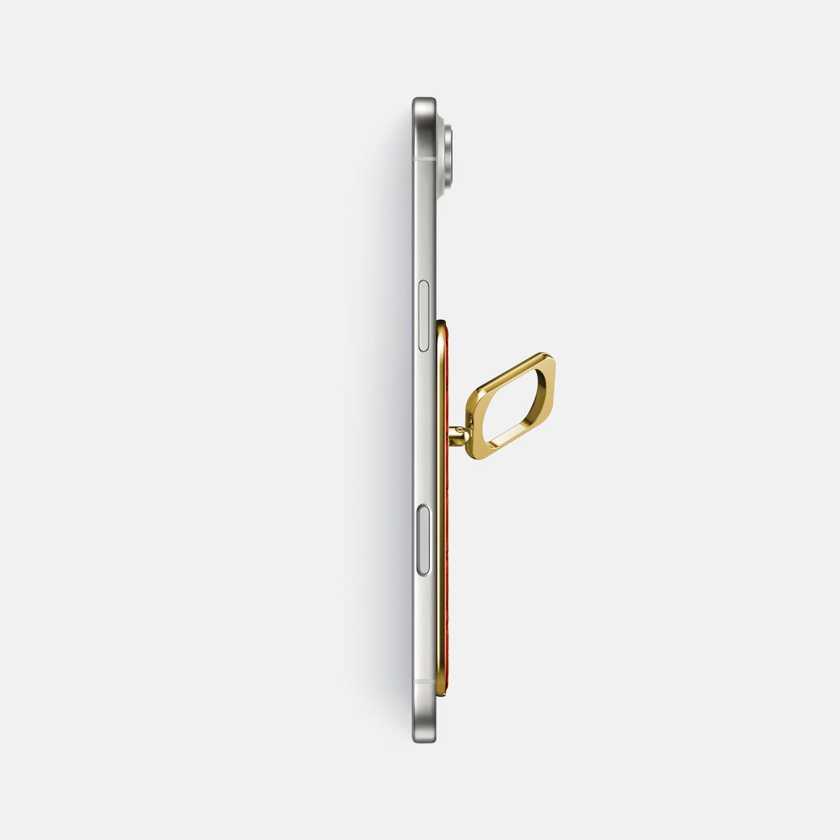 MagSafe Ring For iPhone 17 Air In Porosus Crocodile -3 | Rust-Gold