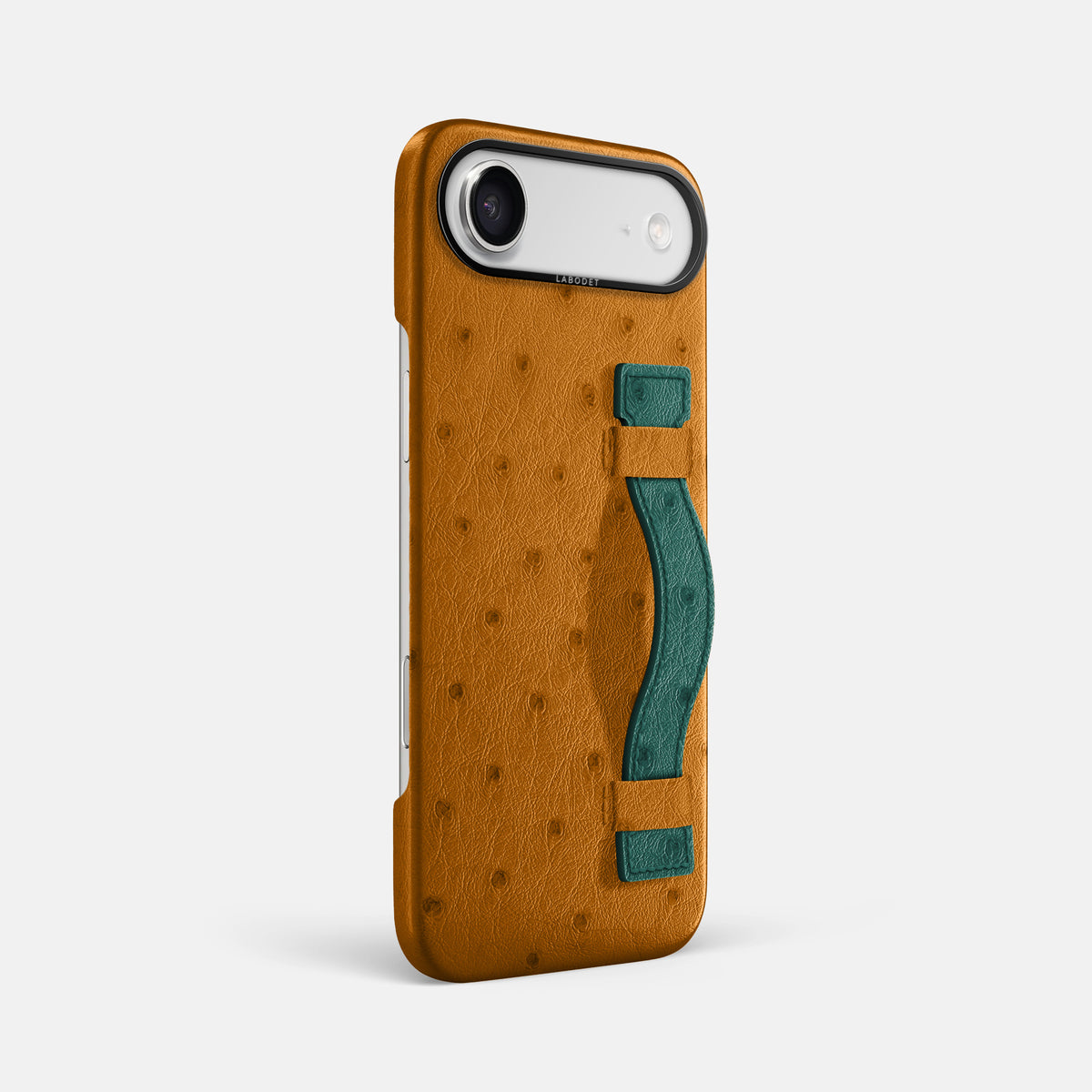 Handle Case Coloré For iPhone 17 Air In Ostrich -2 | Chestnut-Black