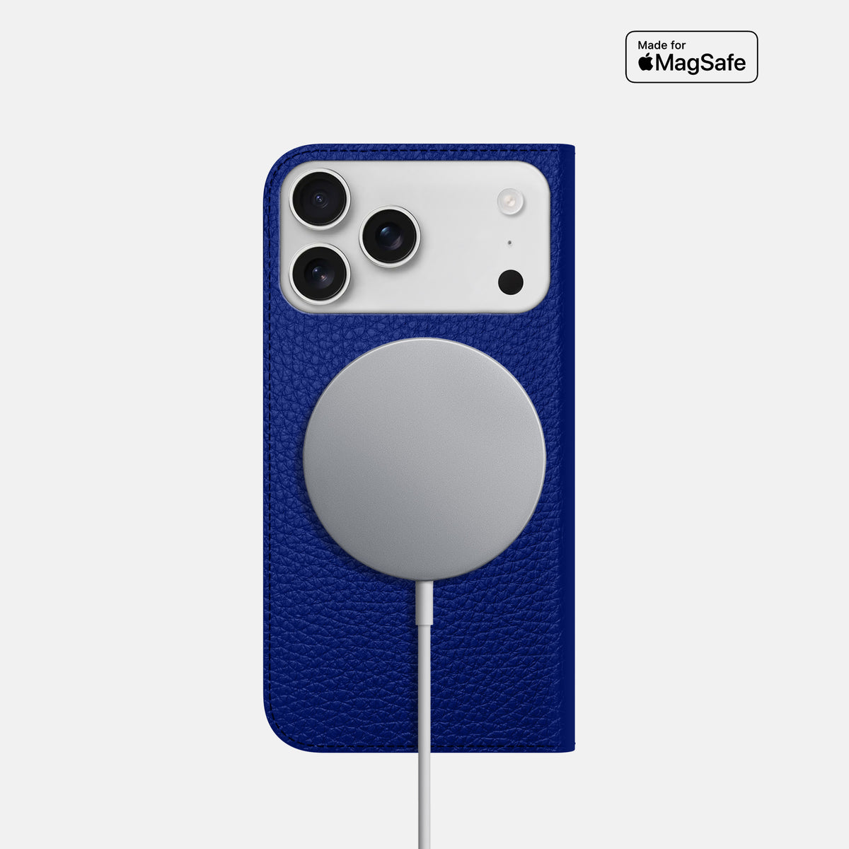 Folio Slim Case For iPhone 17 Pro In Calf -3 | Royal-Blue