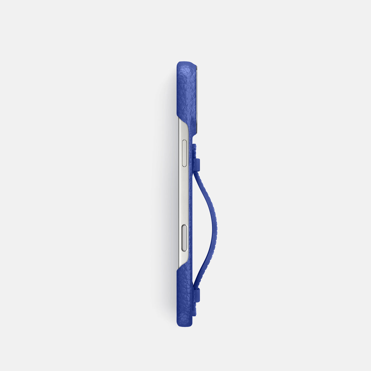Center Handle For iPhone 17 Pro In Calf -2 | Royal-Blue-Steel