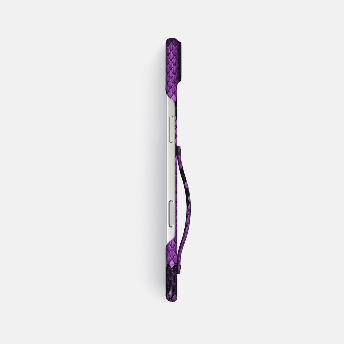 Finger Case For iPhone 17 Air In Deluxe Python -3 | Purple-Black
