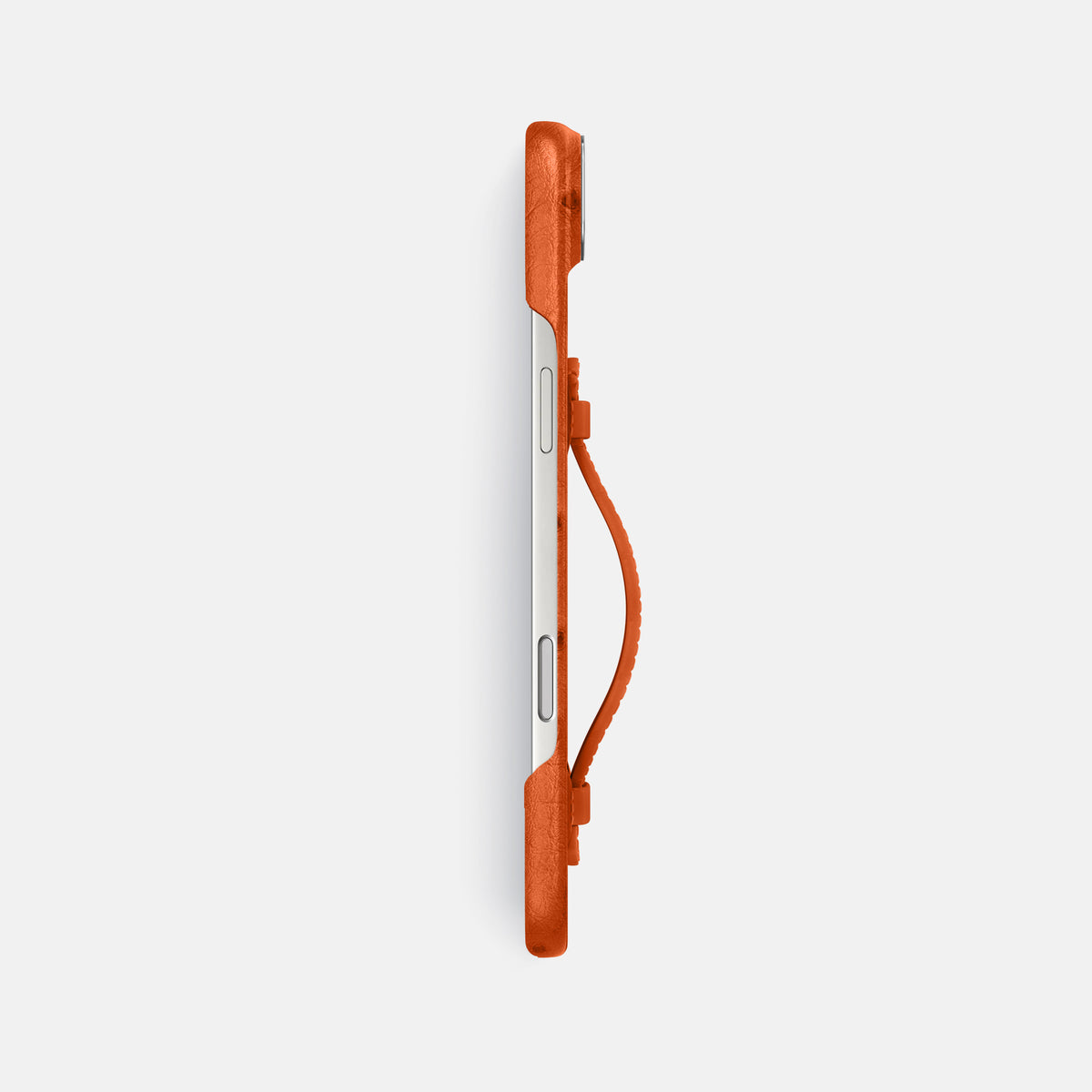 Center Handle For iPhone 17 Air In Ostrich -2 | Orange-Steel