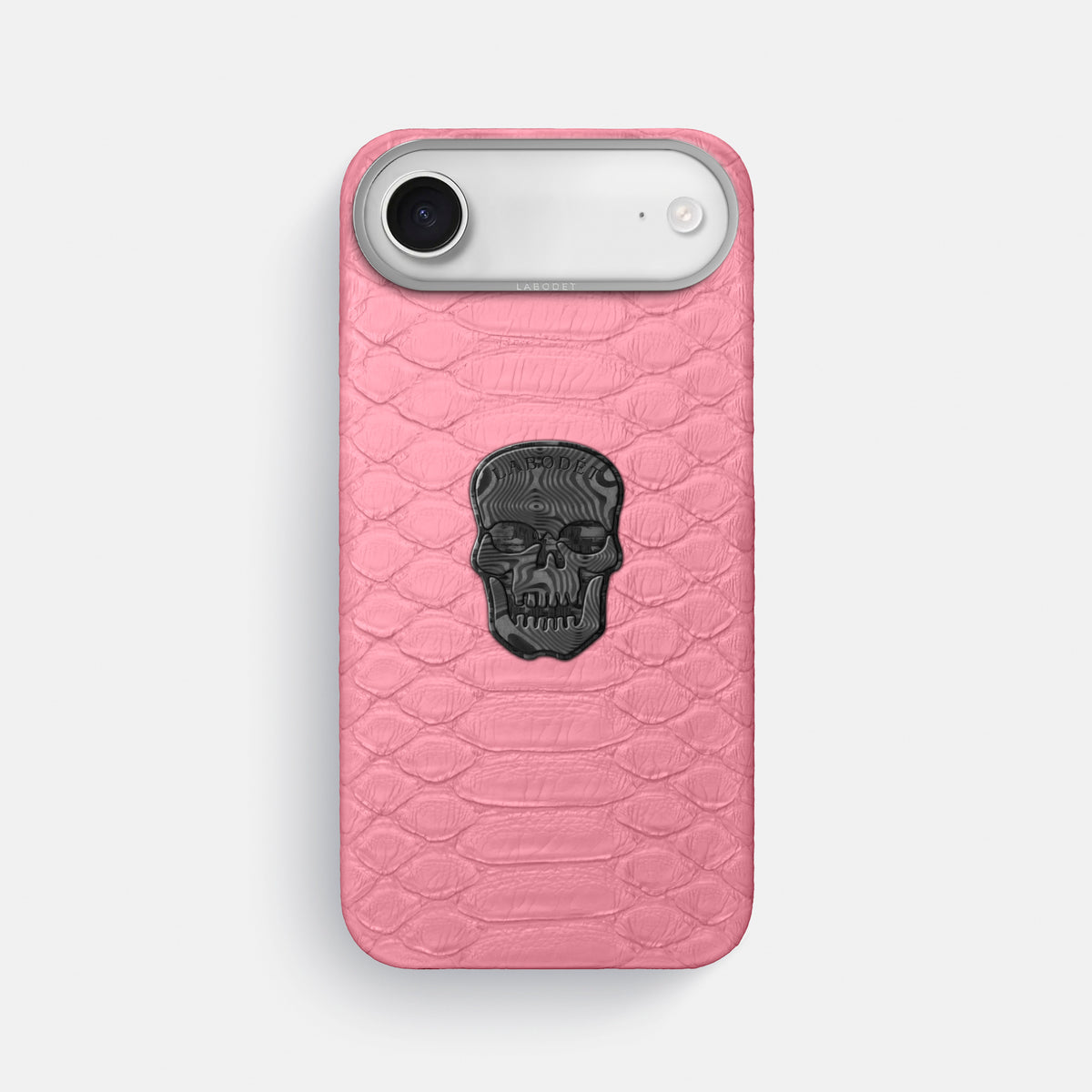 Classic Case With Carbon Skull For iPhone 17 Air In Python -1 | Pink-Steel