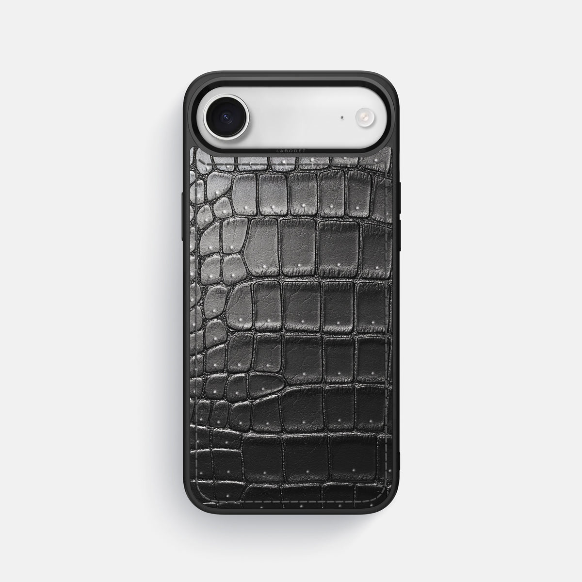 Sport Case For iPhone 17 Air In Porosus Crocodile -1 | Shiny-Black