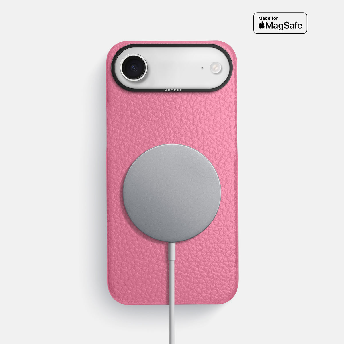 Classic Case For iPhone 17 Air In Calf -5 | Pink-Black