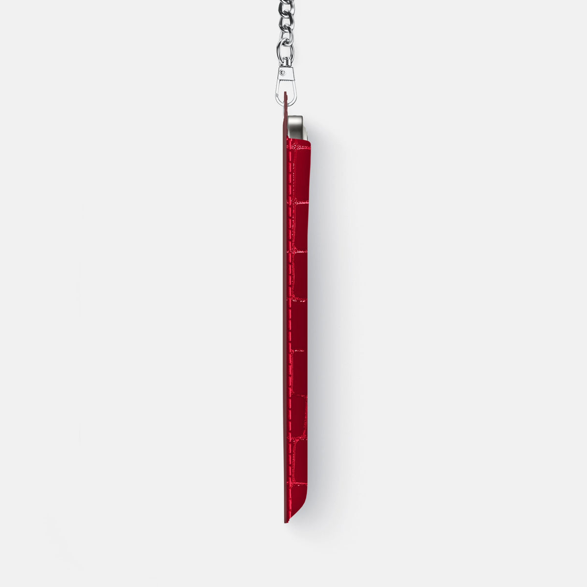 Crossbody Bag For iPhone 18 Pro Max In Shiny Alligator -4 | Cherry-Steel