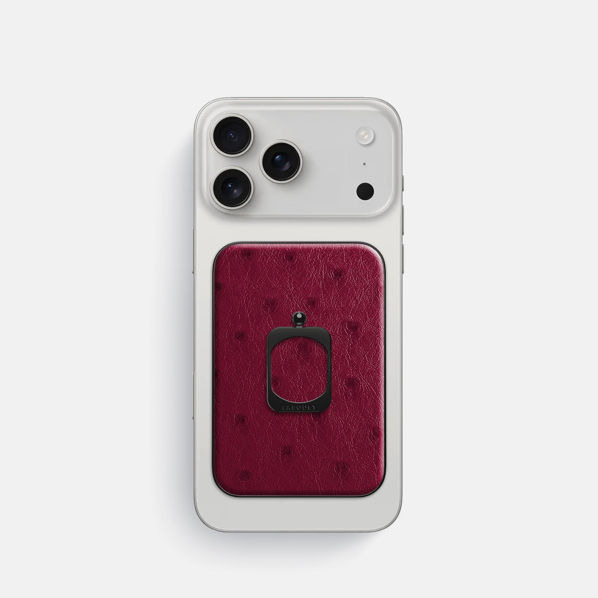 MagSafe Ring For iPhone 18 Pro In Ostrich -2 | Bordeaux-Black