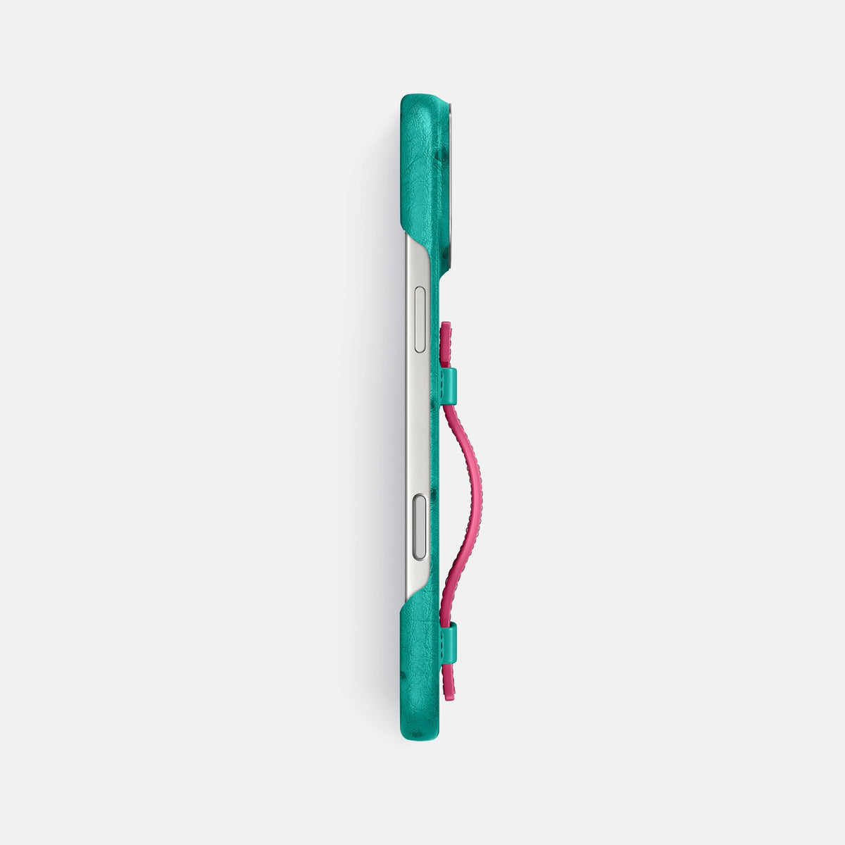 Handle Case Coloré For iPhone 18 Pro Max In Ostrich -3 | Turquoise-Steel