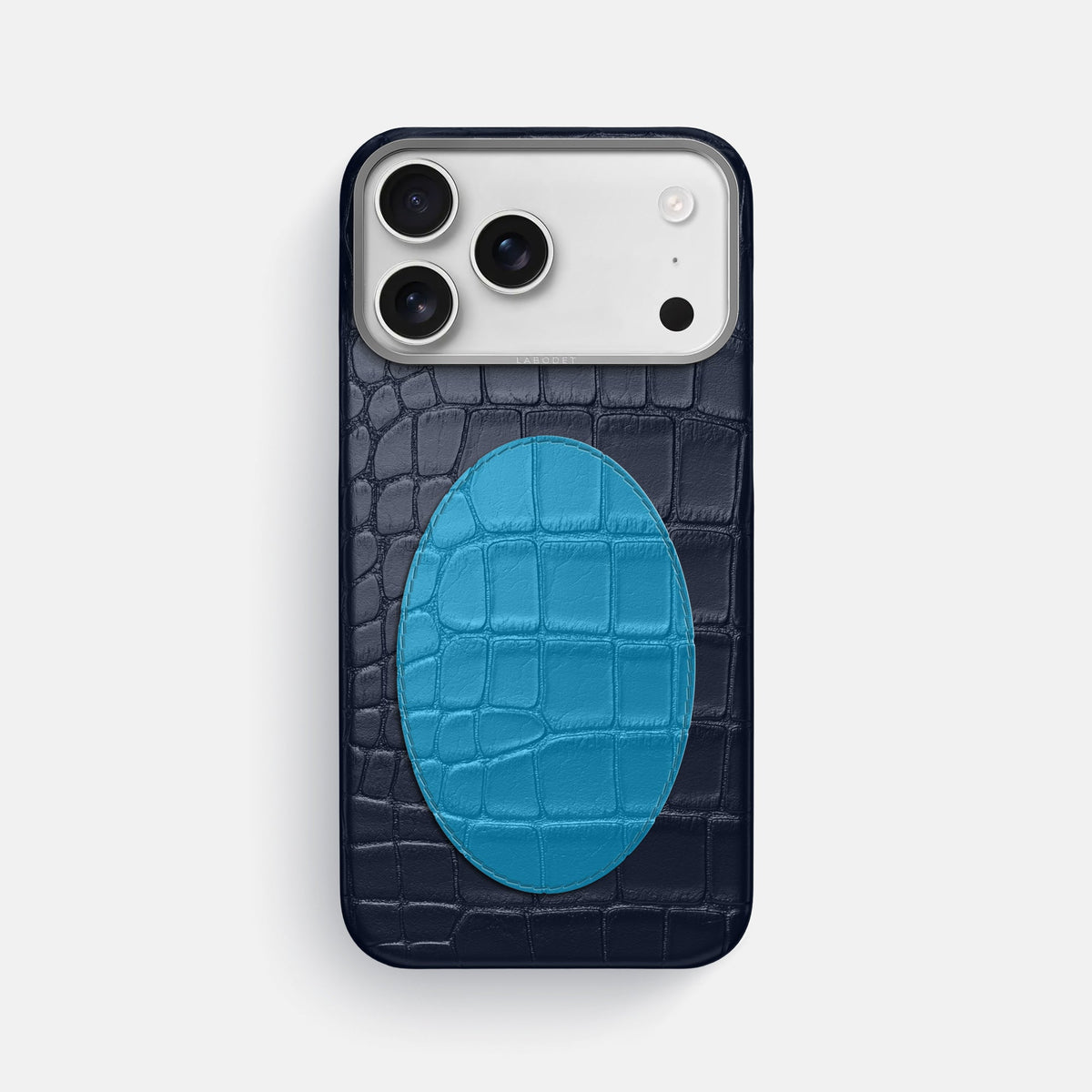 Classic Case With Oval For iPhone 18 Pro Max In Alligator -1 | Navy-Blue-Steel