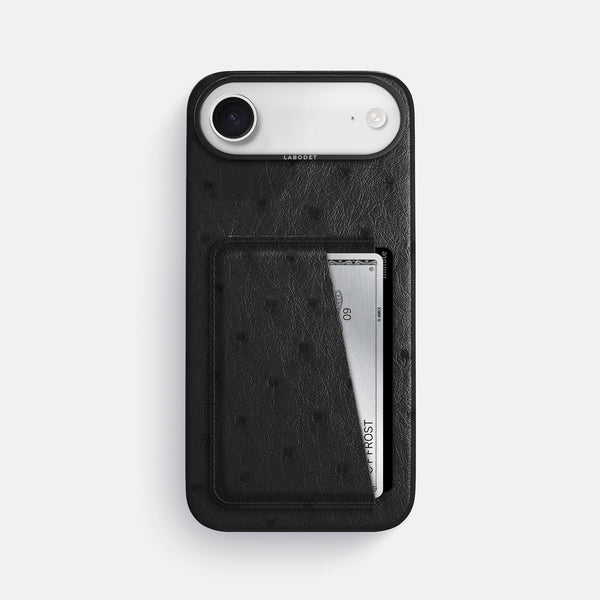 Double Card Case For iPhone 17 Air In Ostrich