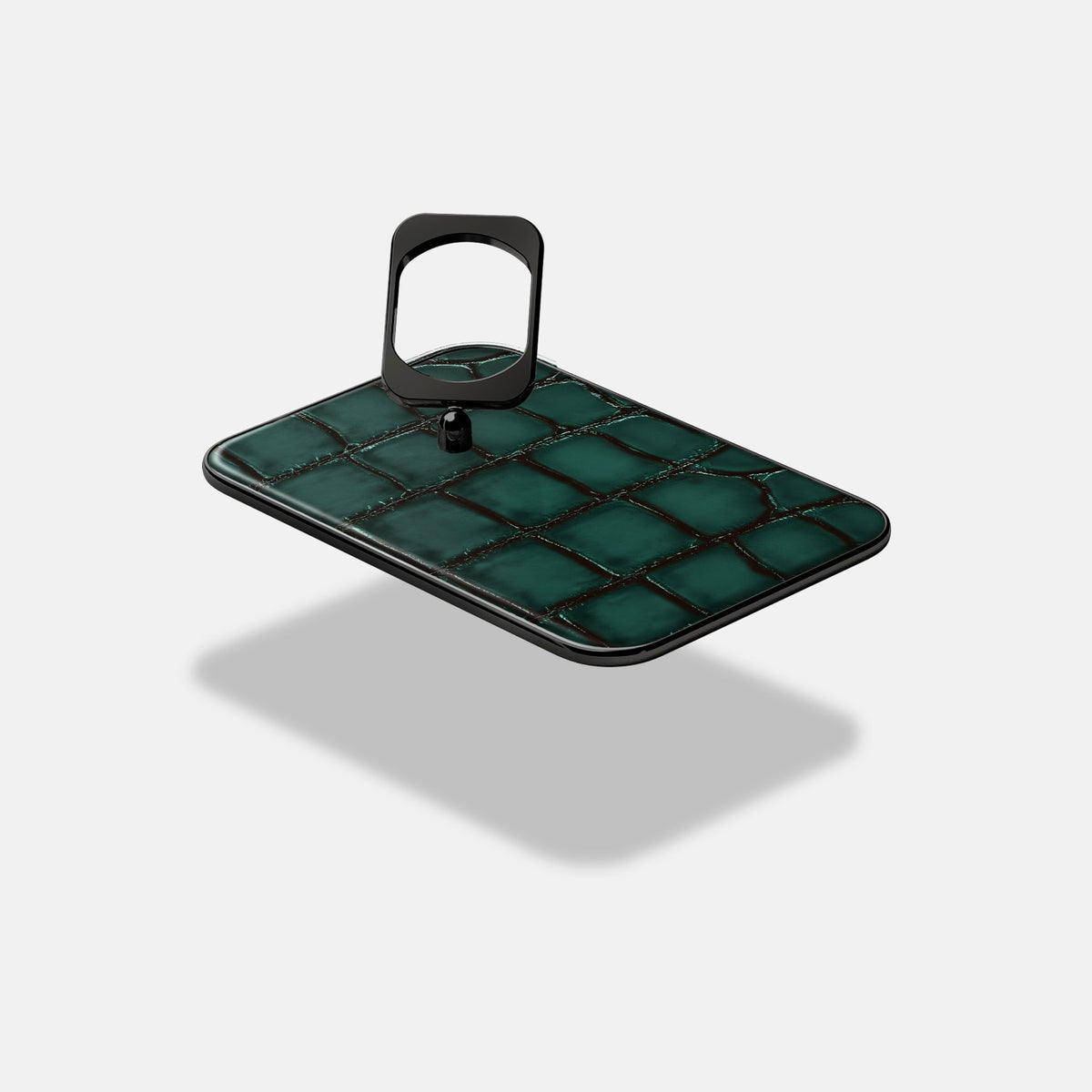 MagSafe Ring For iPhone 18 Pro In Patina Alligator -4 | Green-Black