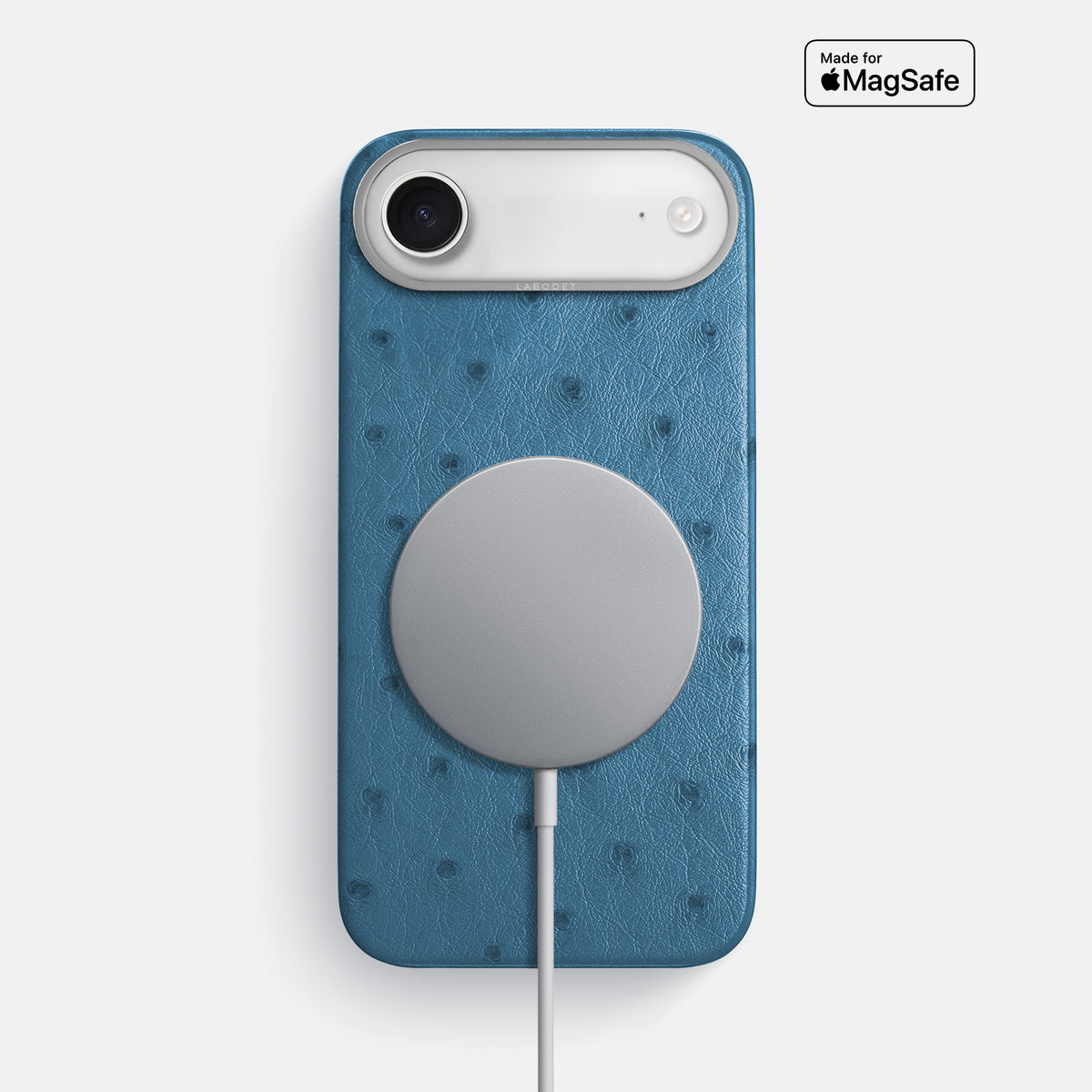 Classic Case For iPhone 17 Air In Ostrich -5 | Blue-Jeans-Steel