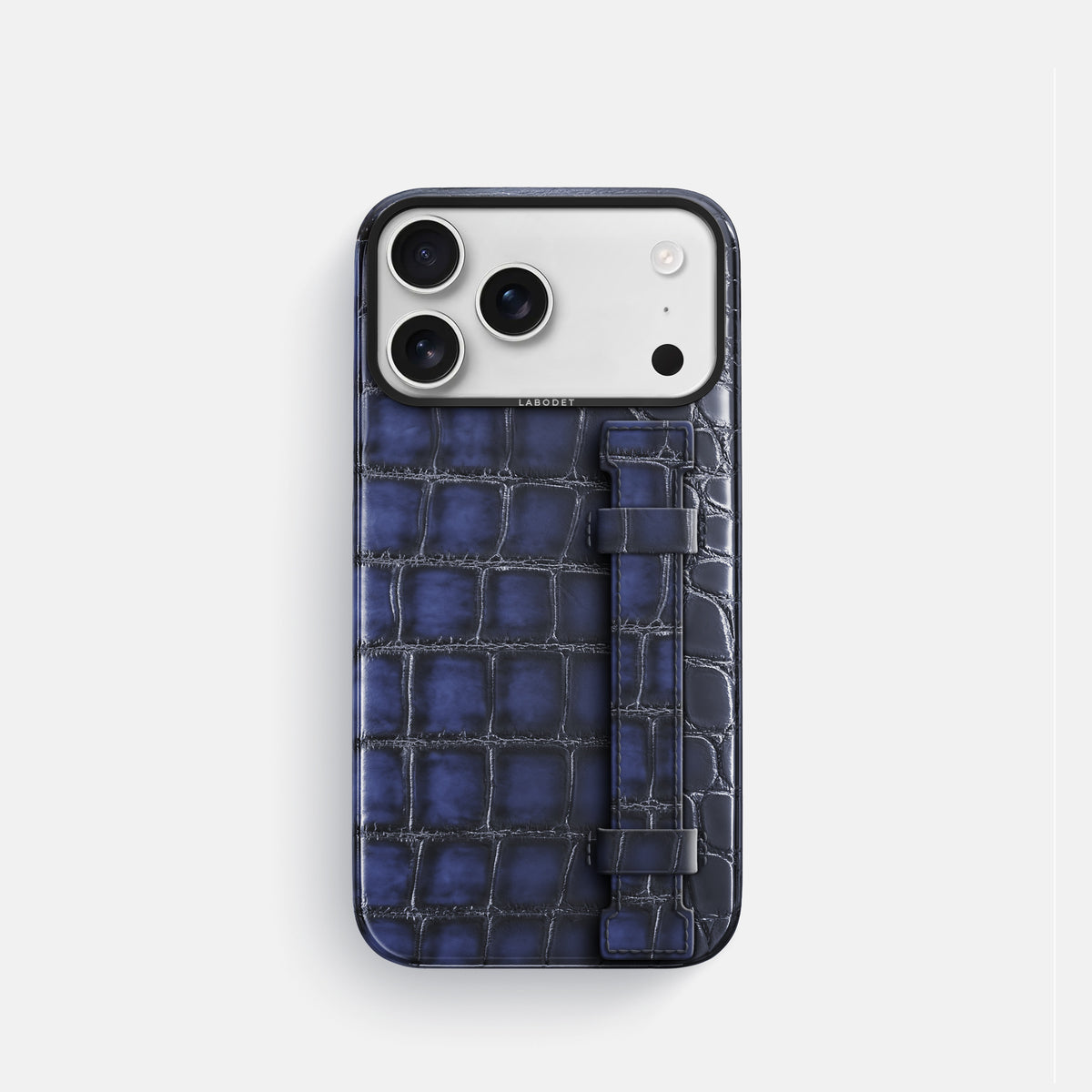 Handle Case For iPhone 17 Pro In Patina Alligator -1 | Havana-Blue-Black