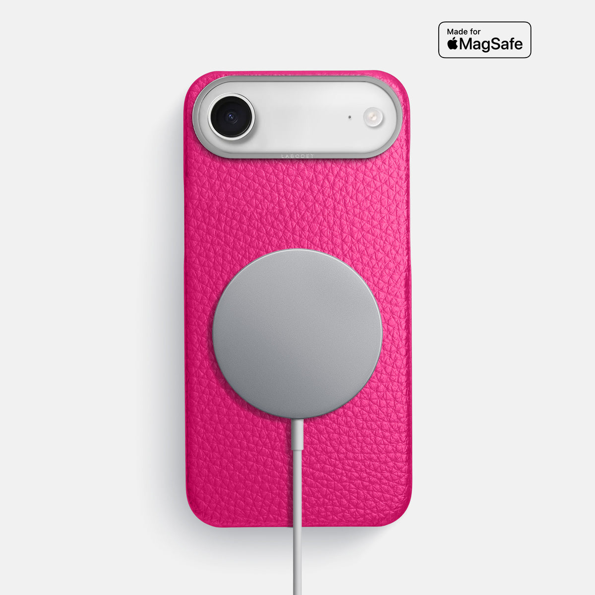 Classic Case For iPhone 17 Air In Calf -5 | Magenta-Steel