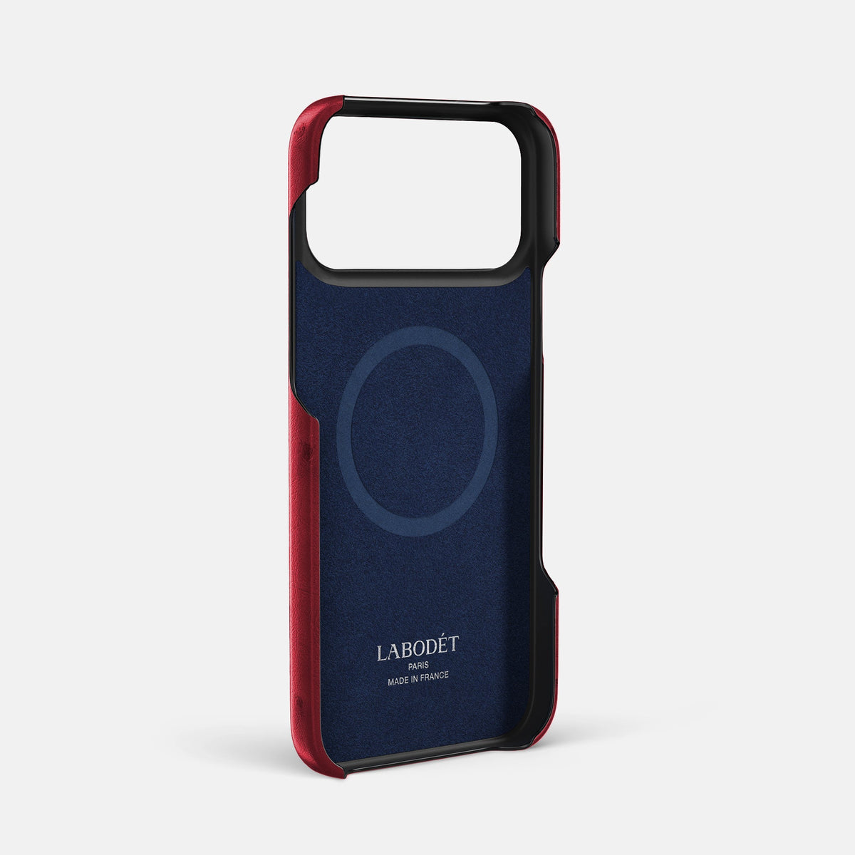 Slim Card Case For iPhone 18 Pro Max In Ostrich -4 | Red