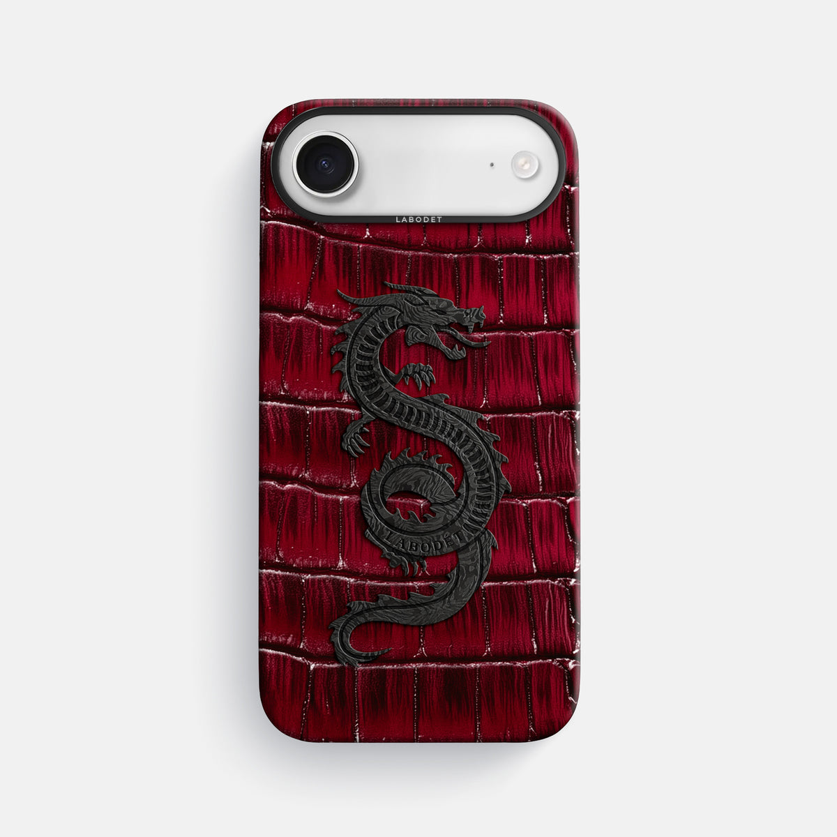 Classic Case With Carbon Dragon For iPhone 17 Air In Patina Alligator -1 | Havana-Burgundy-Black