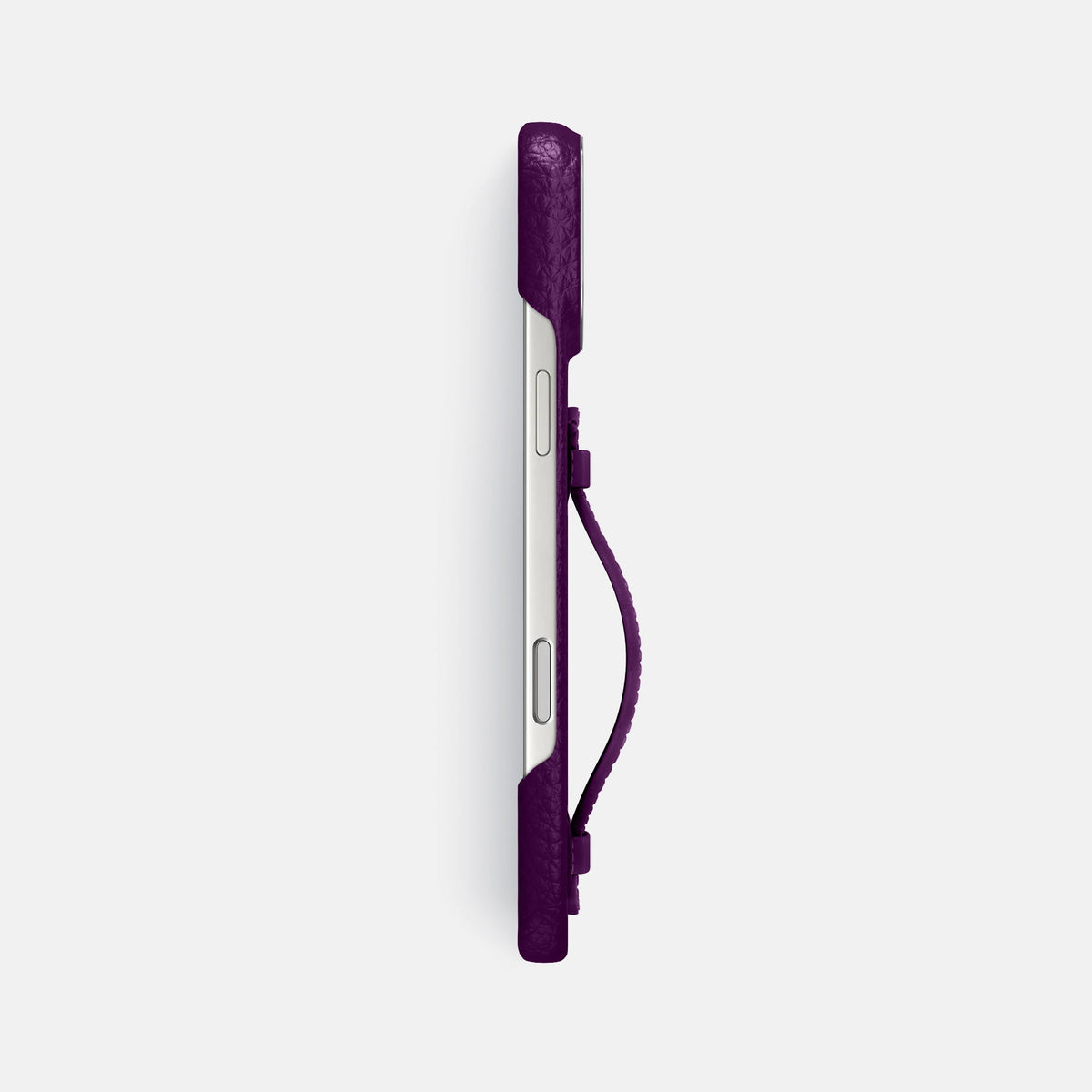 Center Handle For iPhone 18 Pro Max In Calf -2 | Violet-Steel