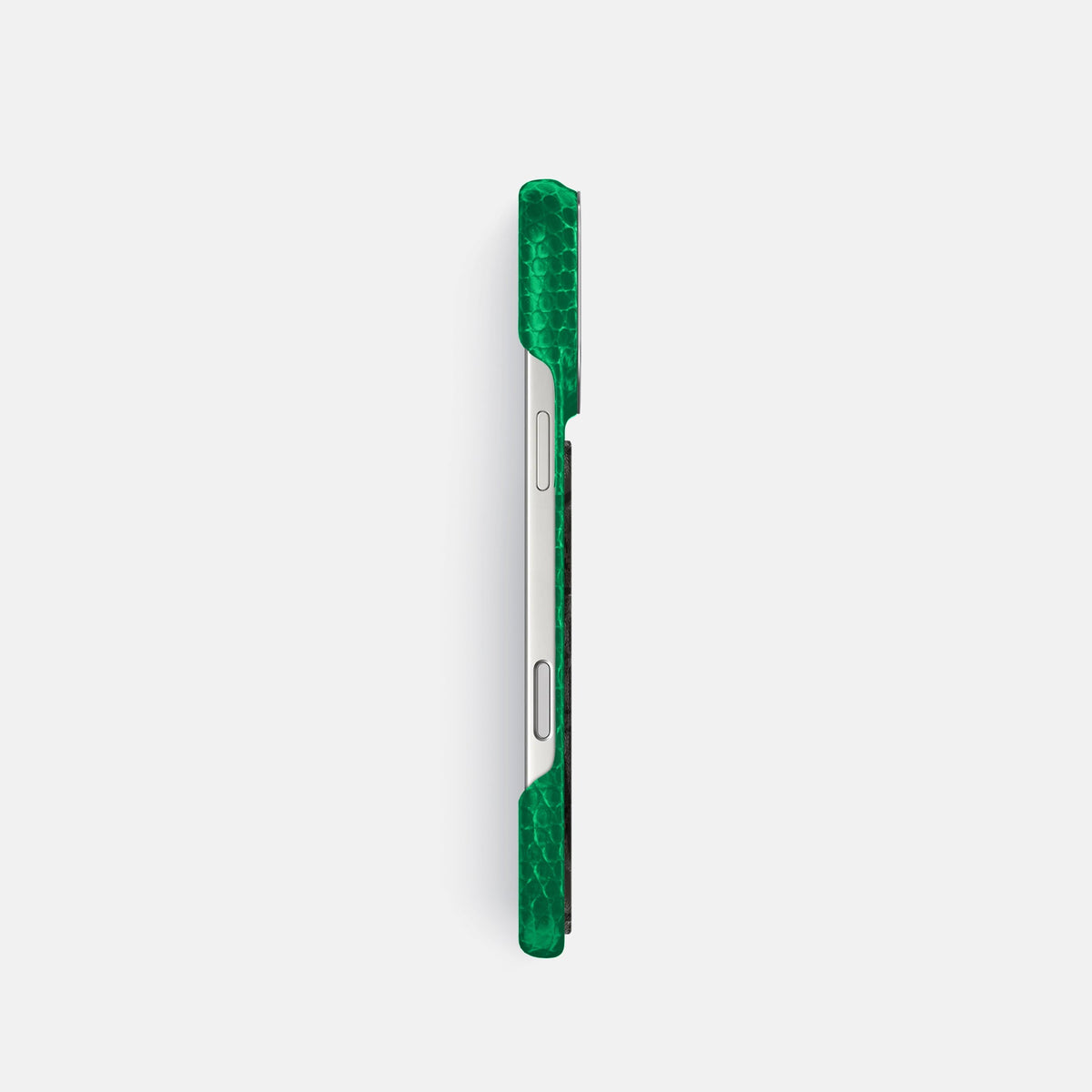 Classic Case With Carbon Dragon For iPhone 18 Pro In Lizard -3 | Apple-Green-Steel