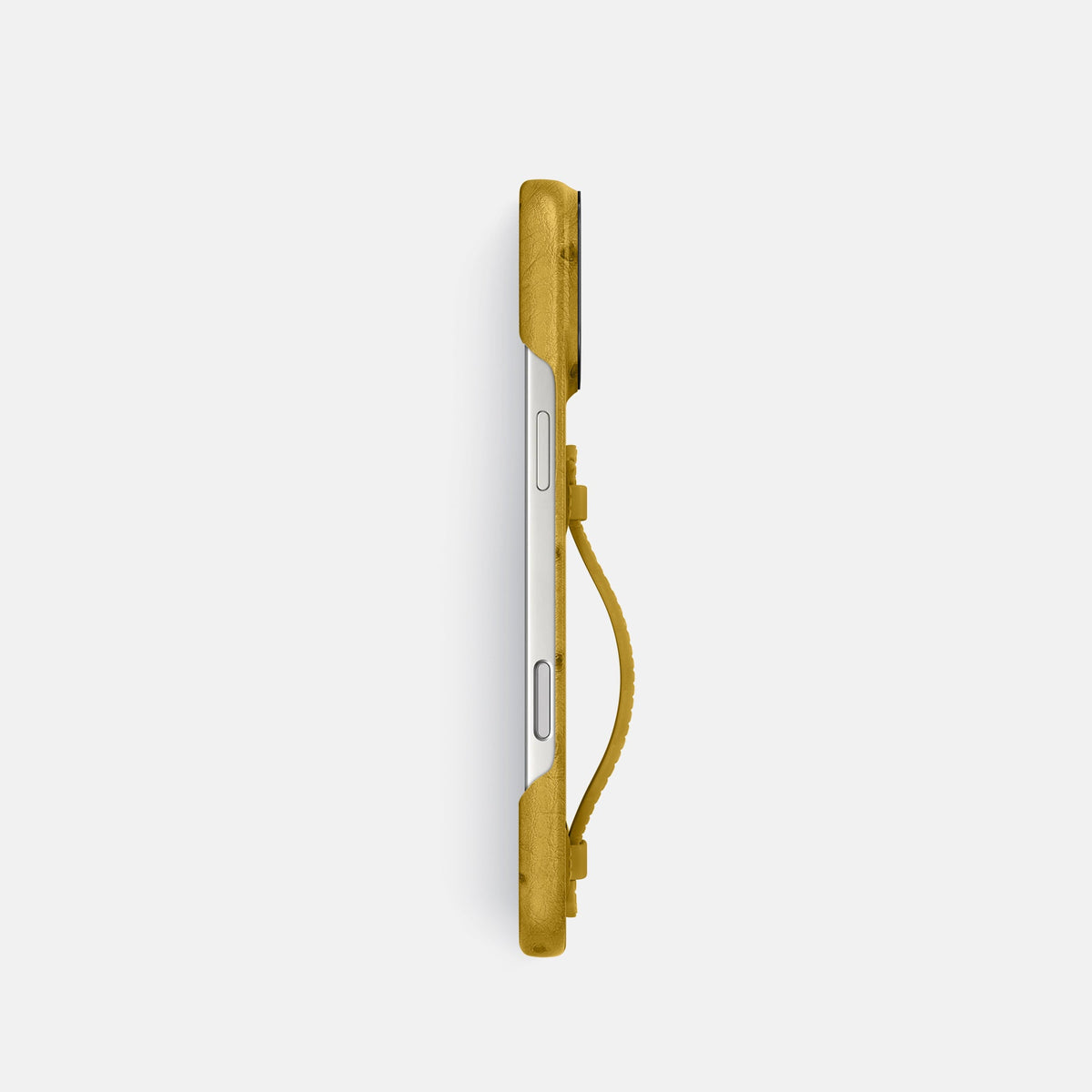 Center Handle For iPhone 18 Pro In Ostrich -2 | Gold-Black