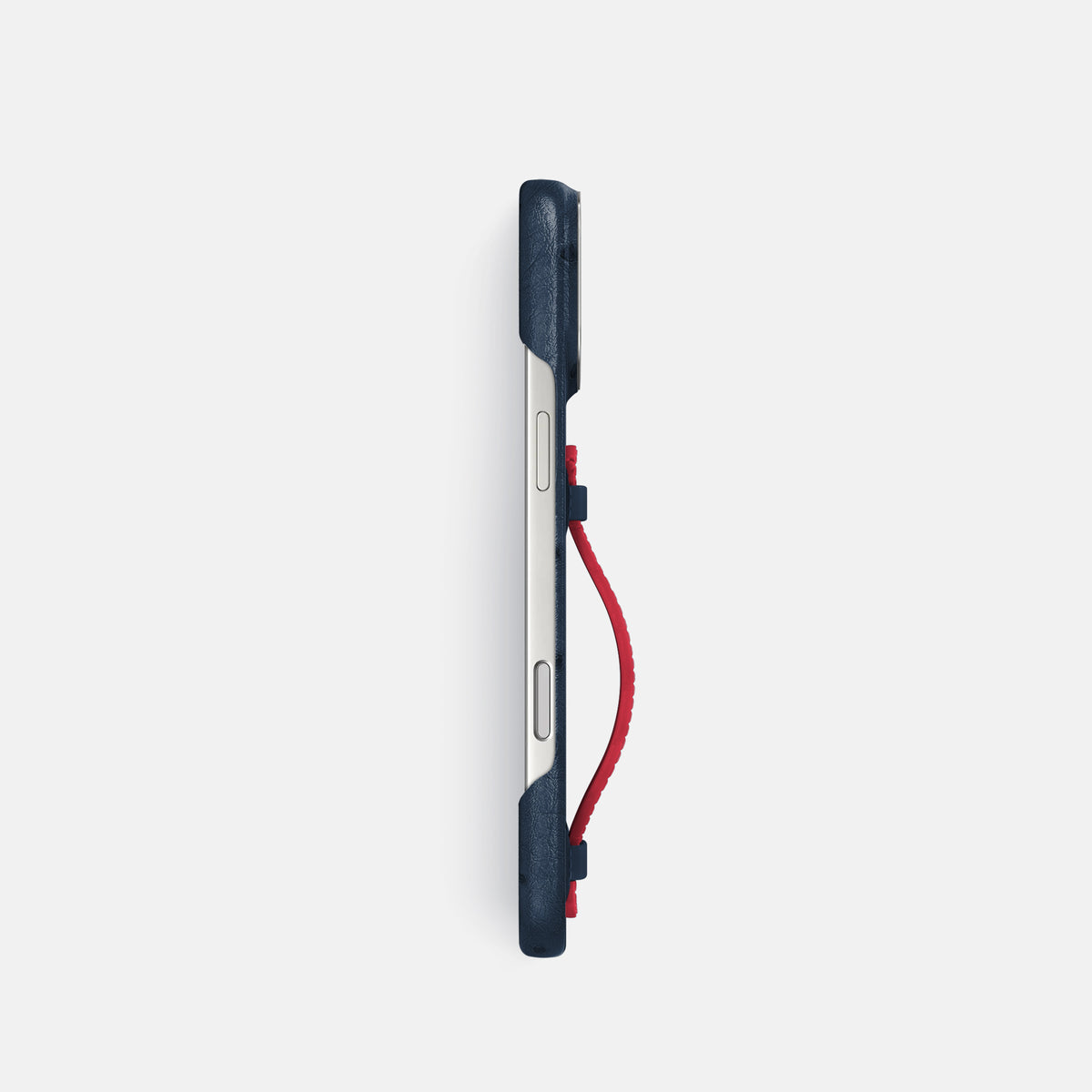 Center Handle Coloré For iPhone 17 Pro In Ostrich -2 | Navy-Blue-Steel