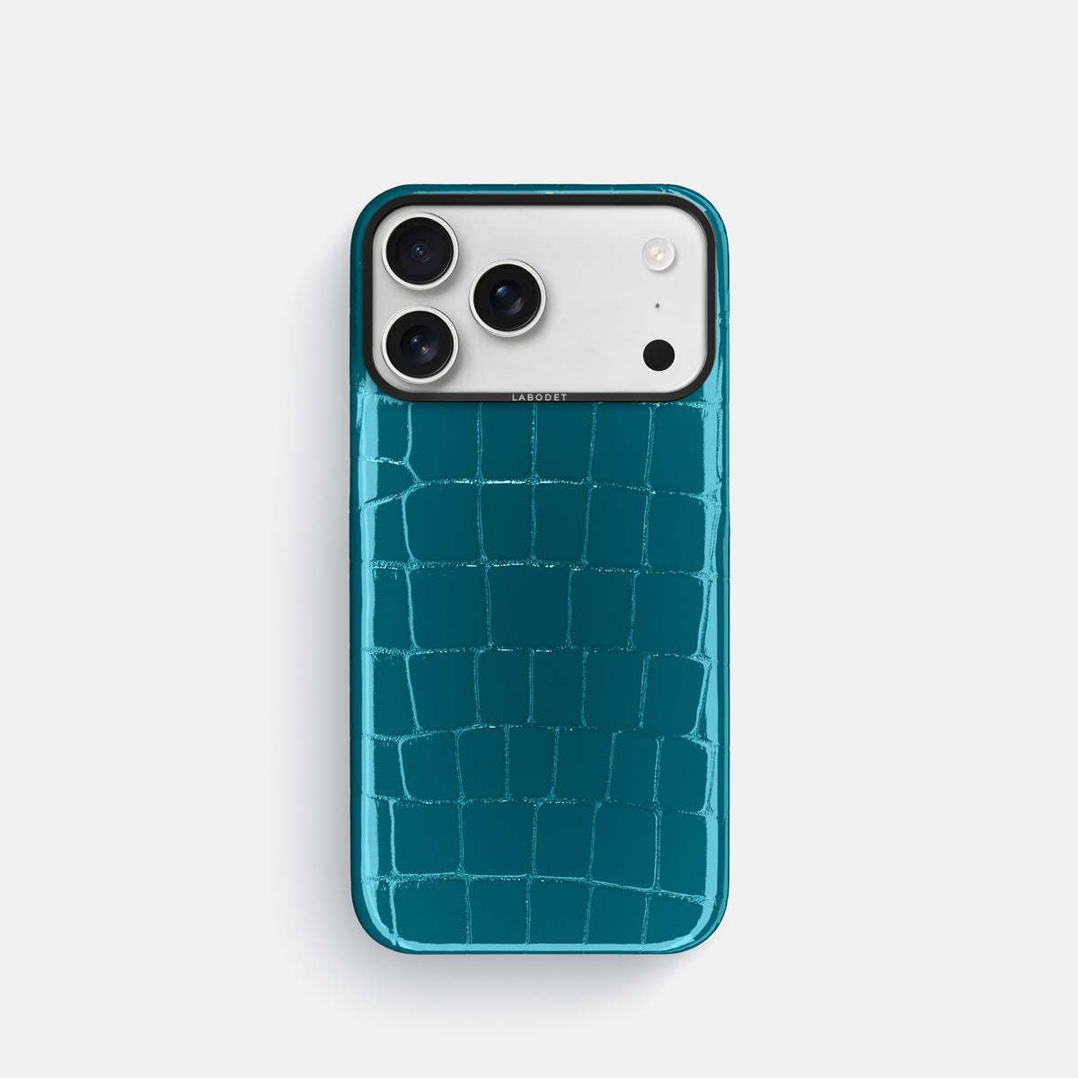 Classic Case For iPhone 17 Pro In Shiny Alligator -1 | Curacao-Black