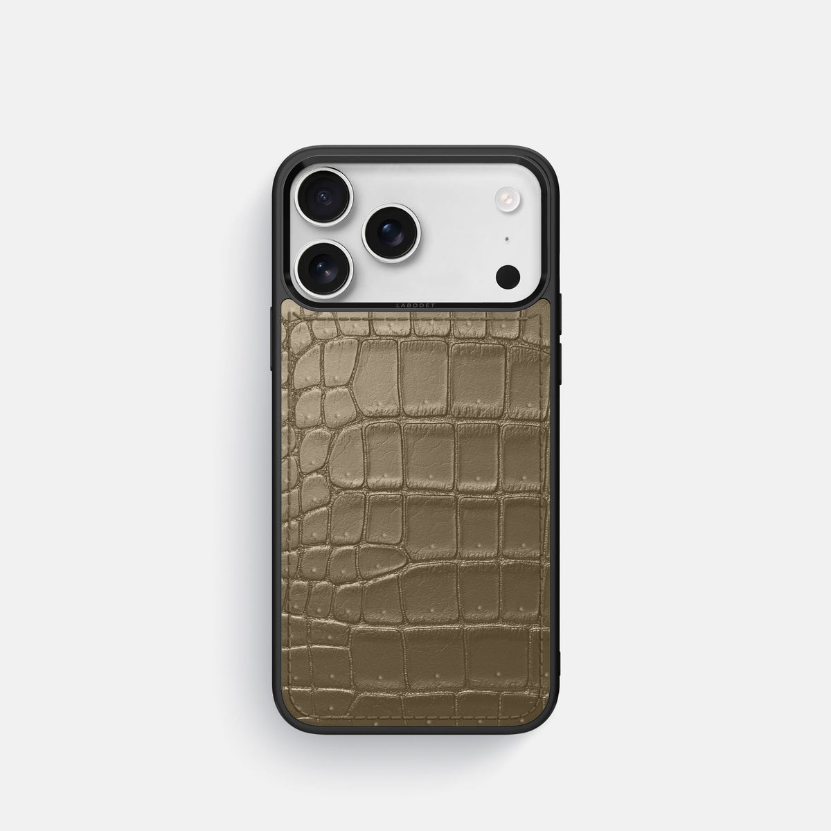 Sport Case For iPhone 18 Pro In Porosus Crocodile -1 | Kaki-Green