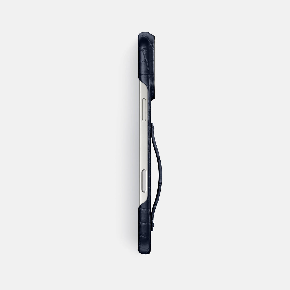 Finger Case For iPhone 18 Pro Max In Alligator -3 | Navy-Blue-Black