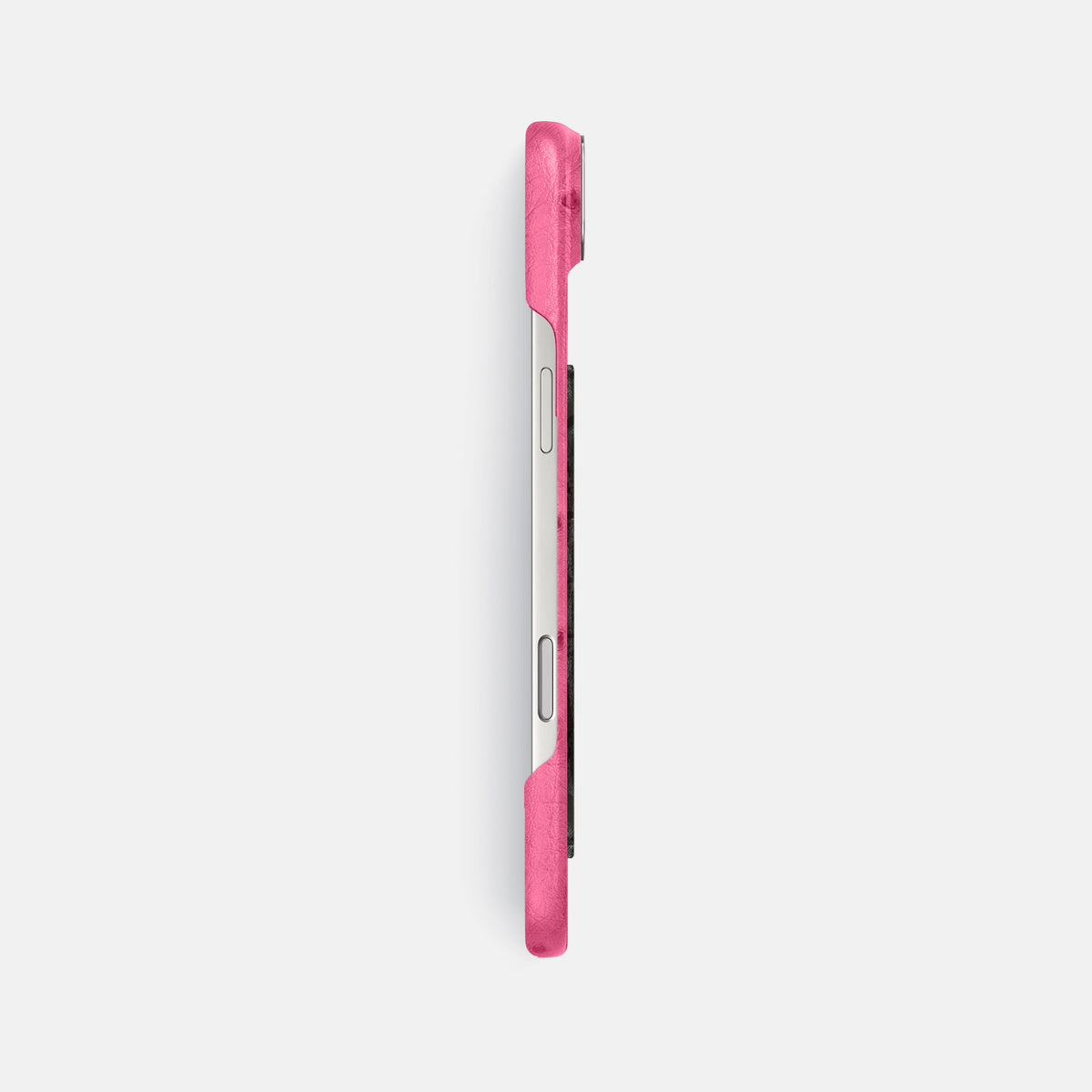 Classic Case With Carbon Dragon For iPhone 17 Air In Ostrich -3 | Pink-Steel