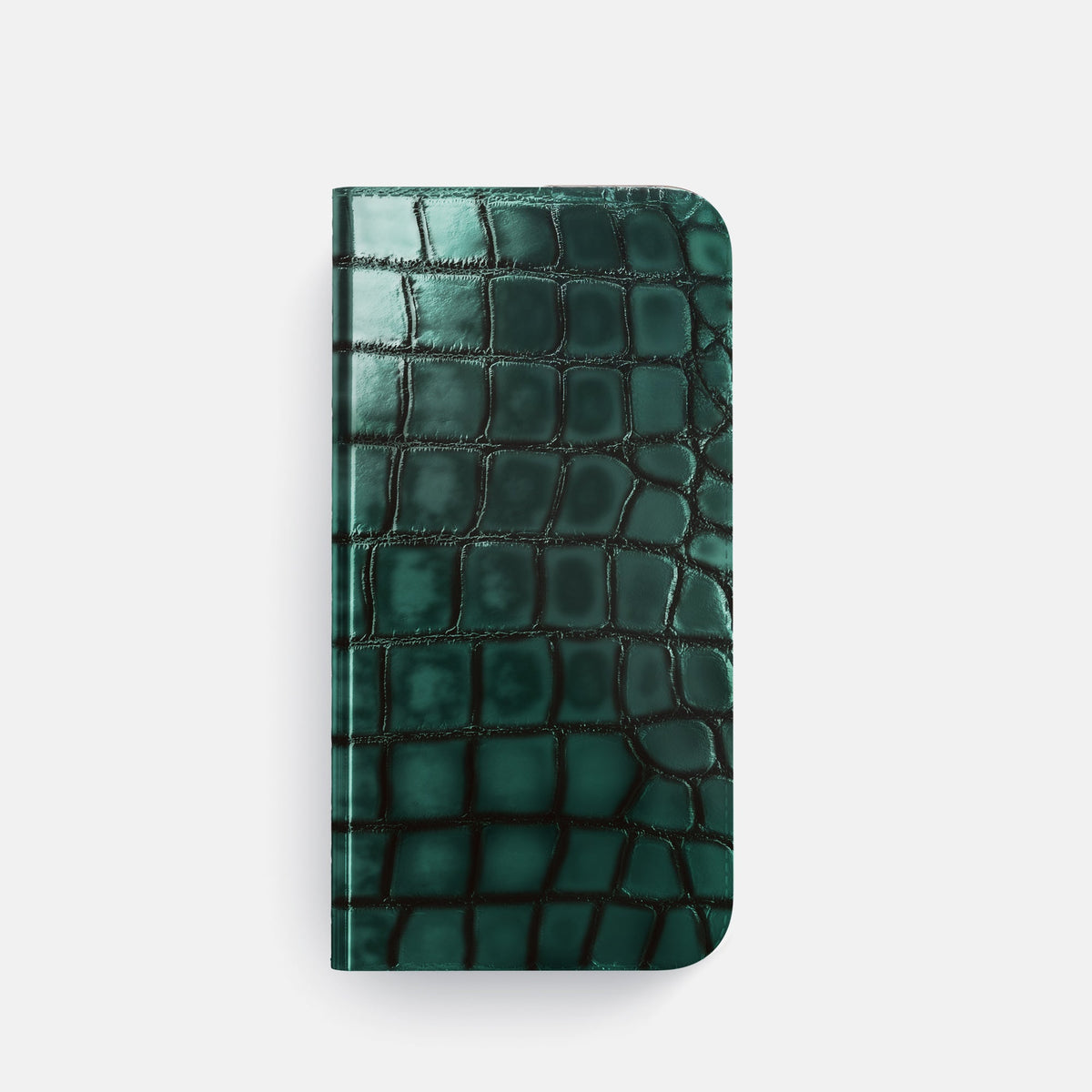 Folio Slim Case For iPhone 18 Pro In Patina Alligator -4 | Green