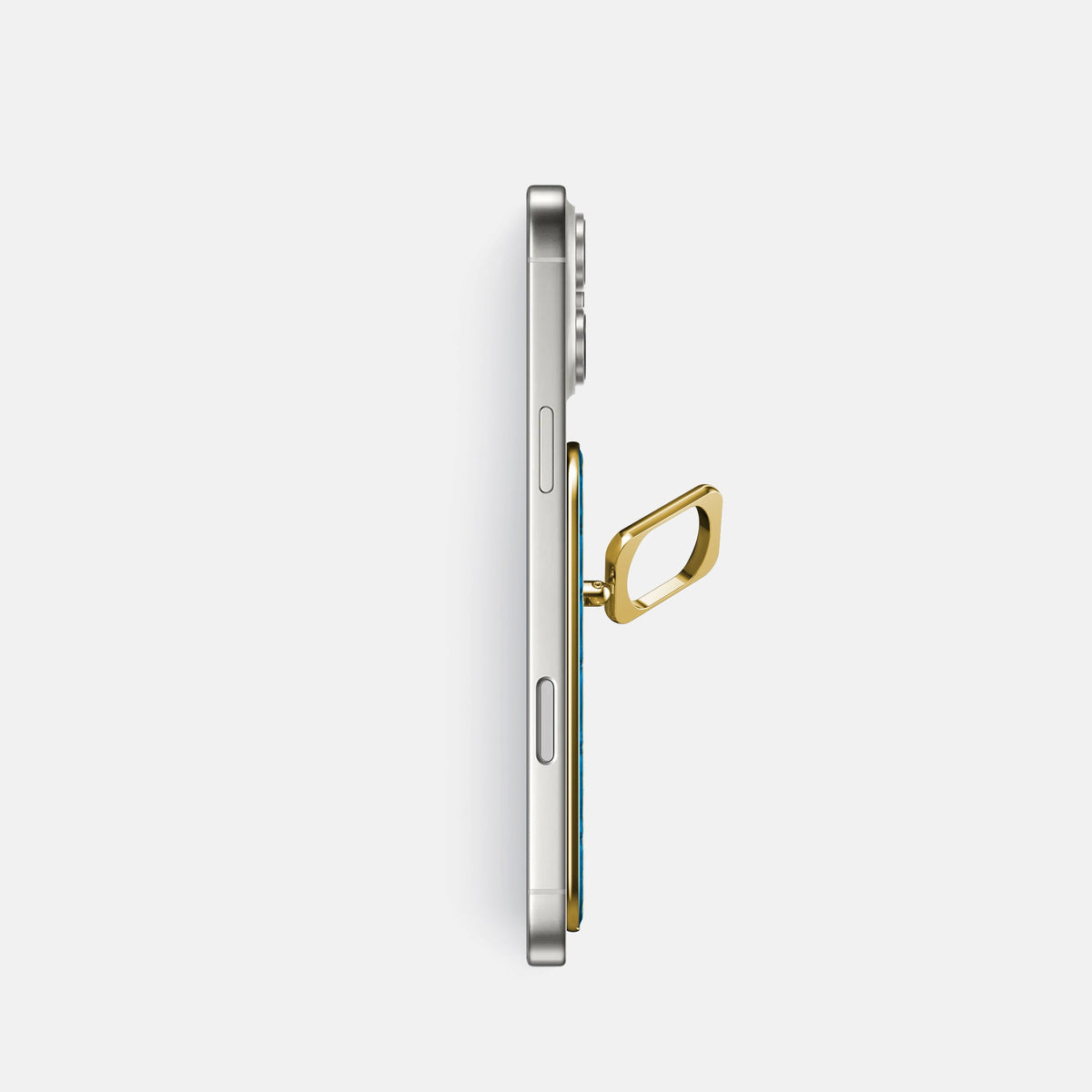 MagSafe Ring For iPhone 18 Pro In Porosus Crocodile -3 | Blue-Lagoon-Gold