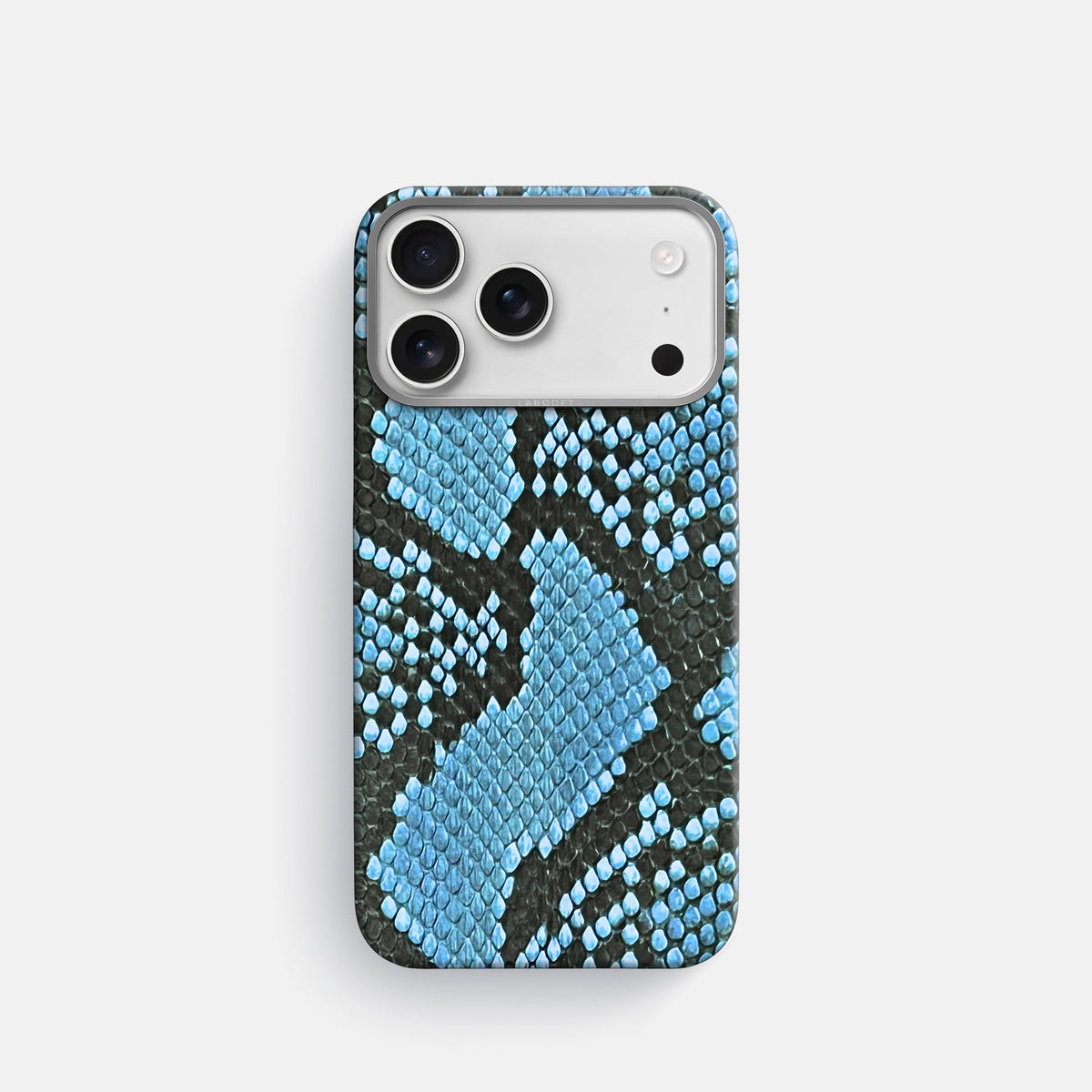 Classic Case For iPhone 18 Pro In Deluxe Python -1 | Pacific-Blue-Steel