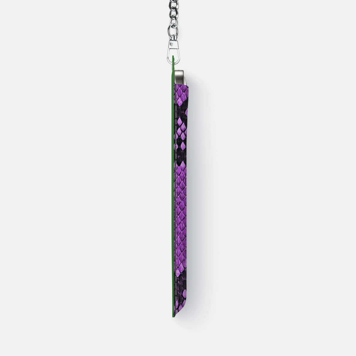 Crossbody Bag For iPhone 17 Air In Deluxe Python -4 | Purple-Steel