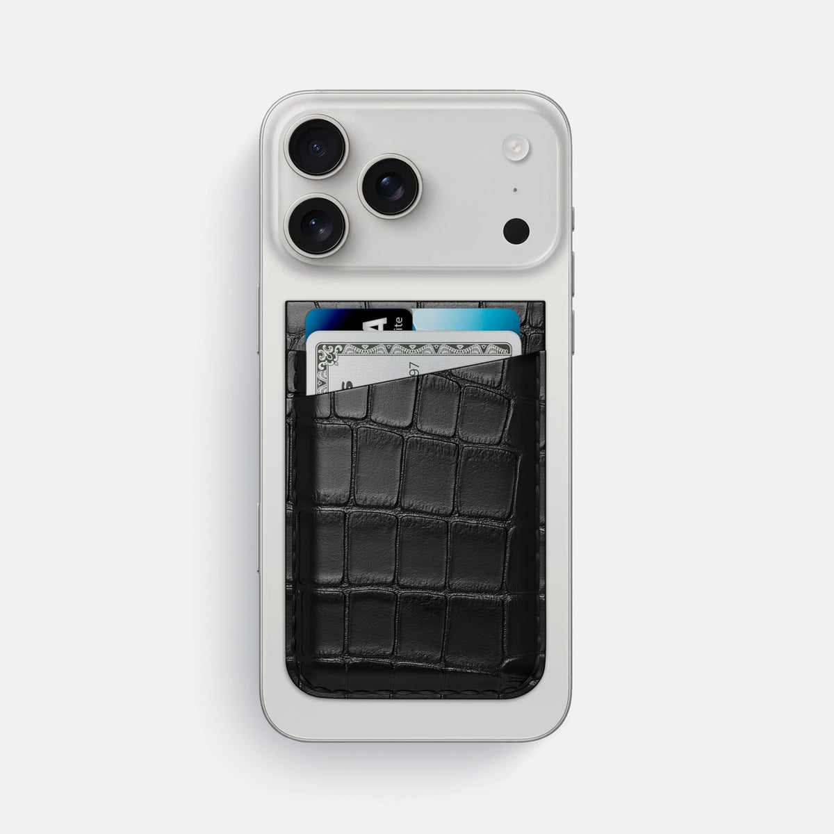 MagSafe Wallet For iPhone 18 Pro Max In Alligator -1 | Black