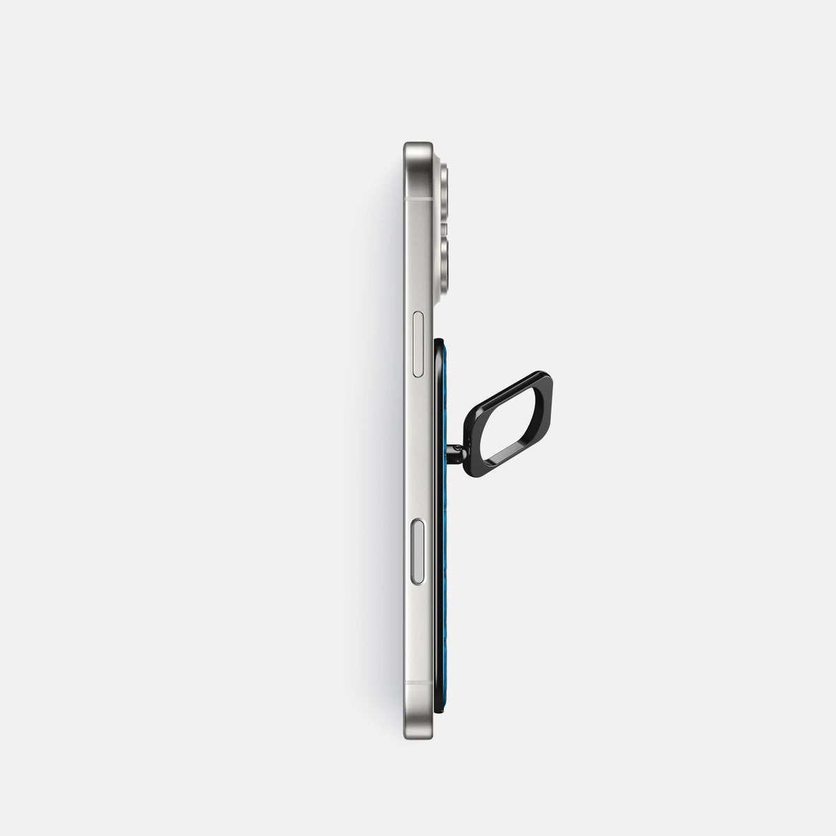 MagSafe Ring For iPhone 17 Pro In Porosus Crocodile -3 | Blue-Lagoon-Black