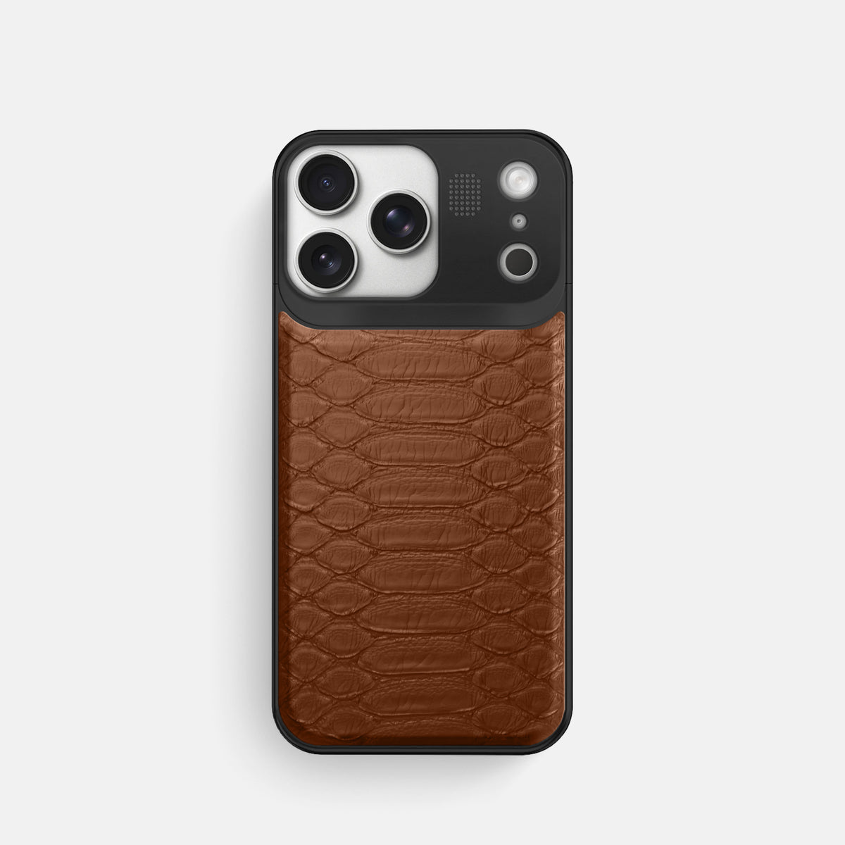 Metal Case For iPhone 17 Pro In Python -1 | Medium-Brown-Black
