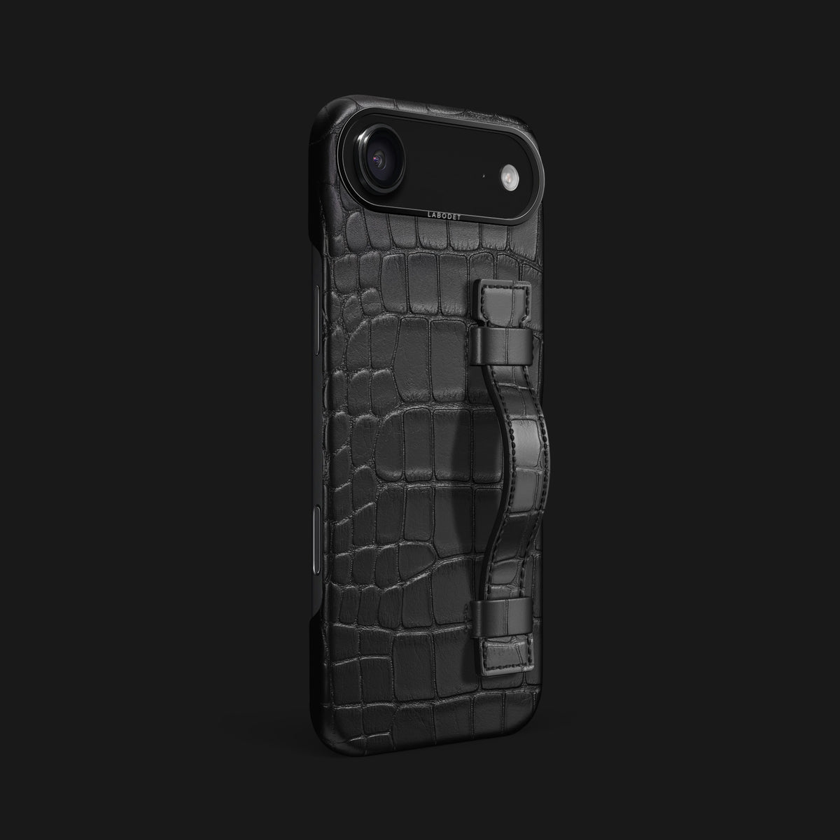 Handle Case Edition Black For iPhone 17 Air In Alligator -2 | Edition-Black-Black