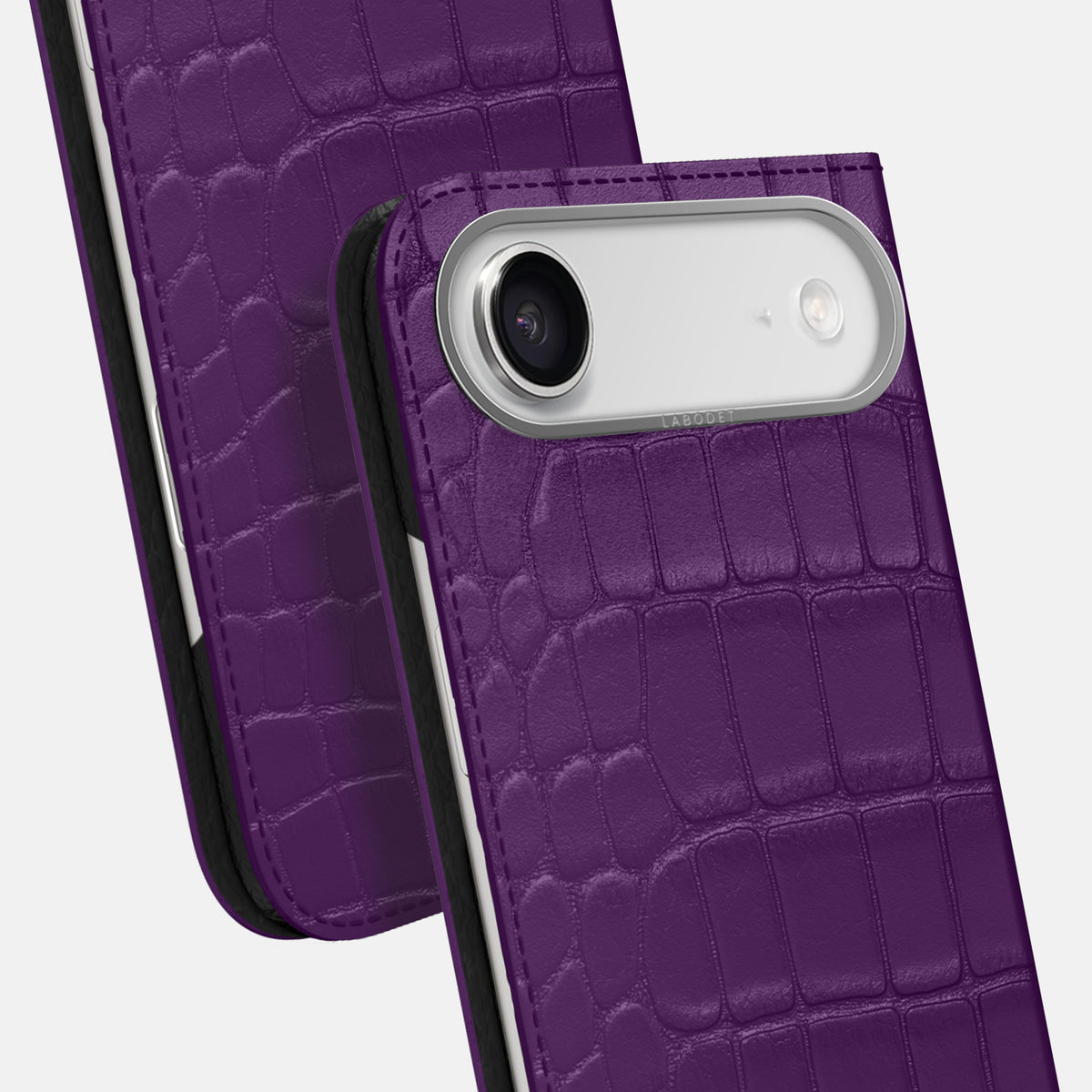 Folio Case For iPhone 17 Air In Alligator -5 | Purple-Steel
