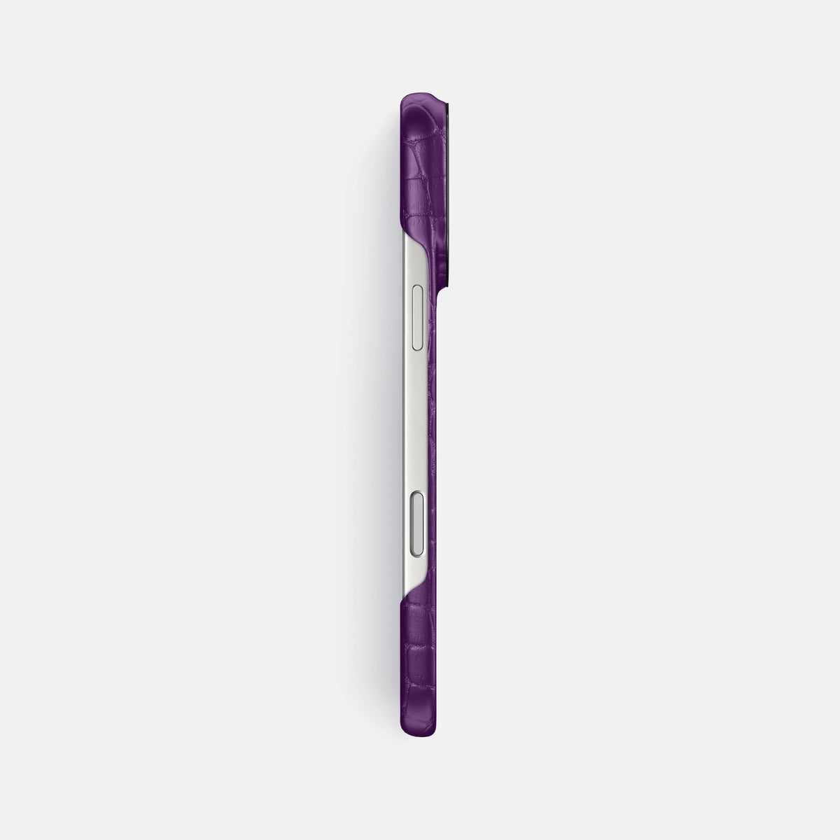 Classic Case For iPhone 17 Pro Max In Alligator -3 | Purple-Black