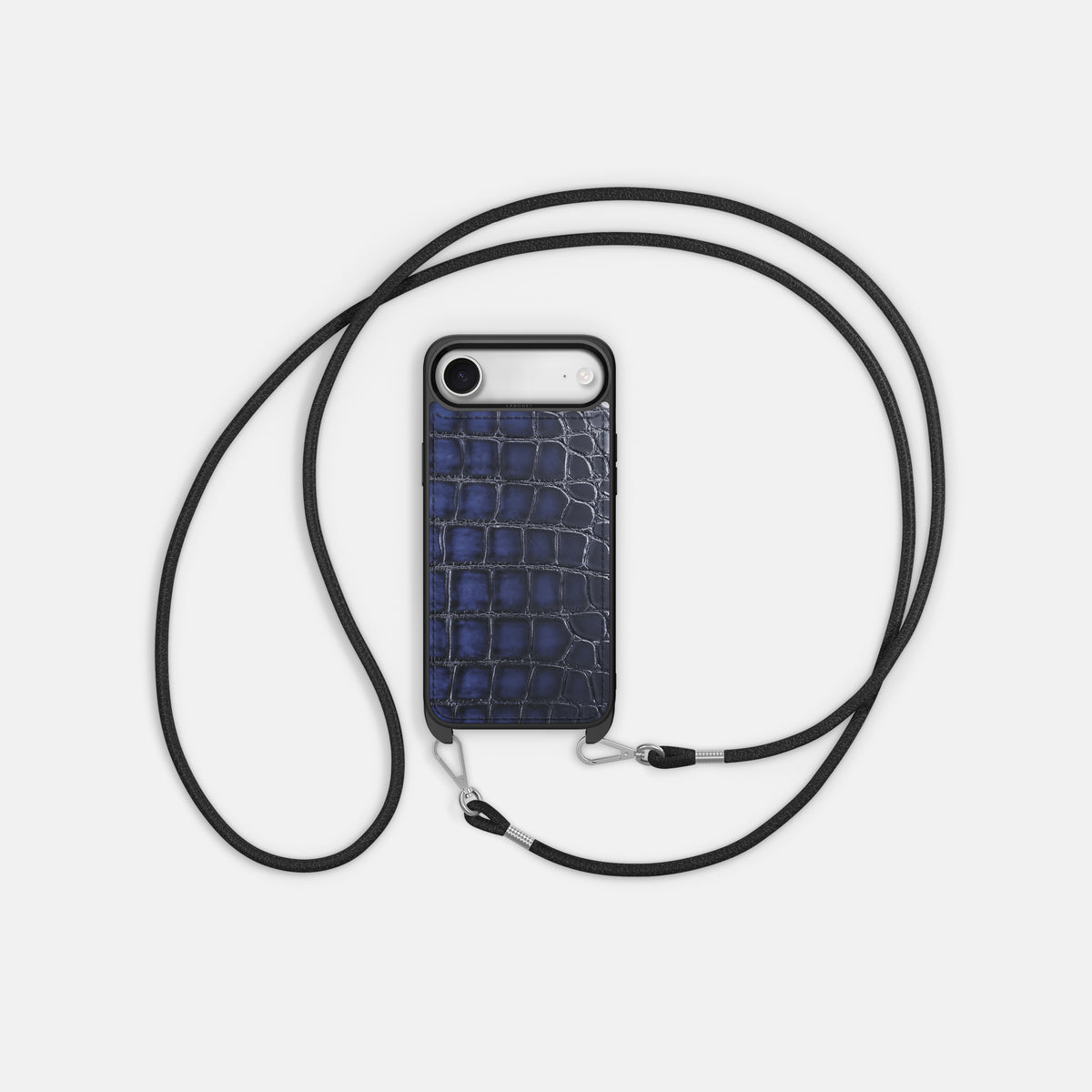 Crossbody Sport Case For iPhone 17 Air In Patina Alligator -5 | Havana-Blue